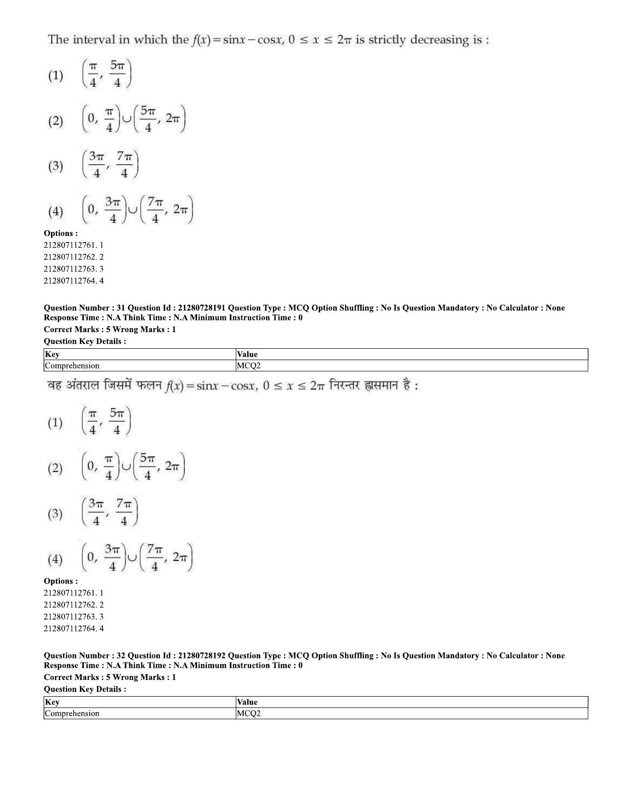 CUET 2023 Domestic Shift 2 Question Paper - 15 June 2023 - Page 30