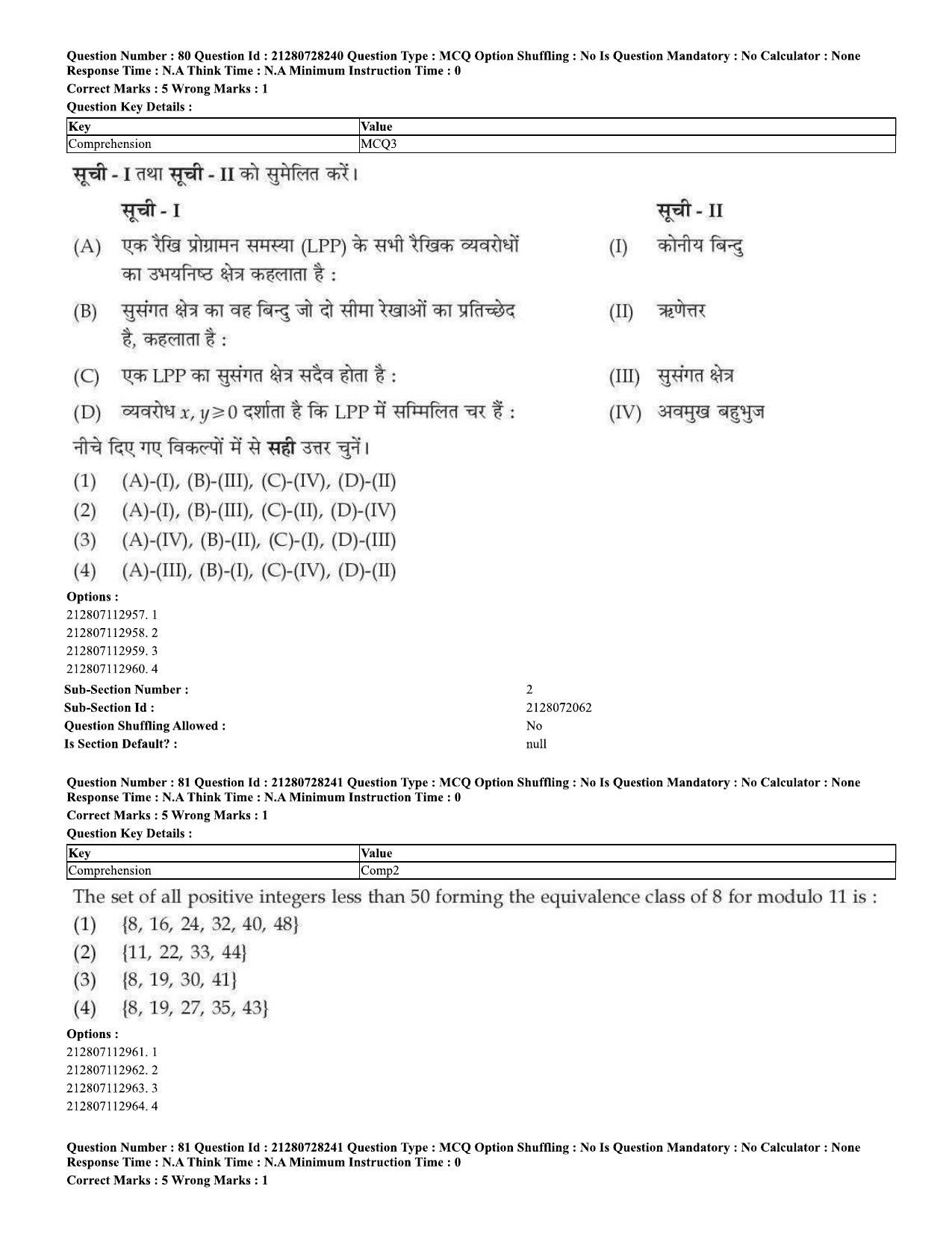 CUET 2023 Domestic Shift 2 Question Paper - 15 June 2023 - Page 78
