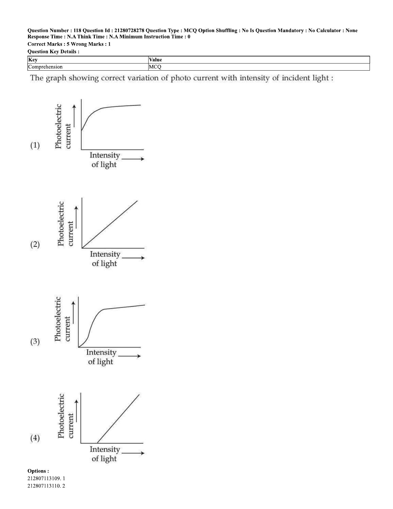 CUET 2023 Domestic Shift 2 Question Paper - 15 June 2023 - Page 113