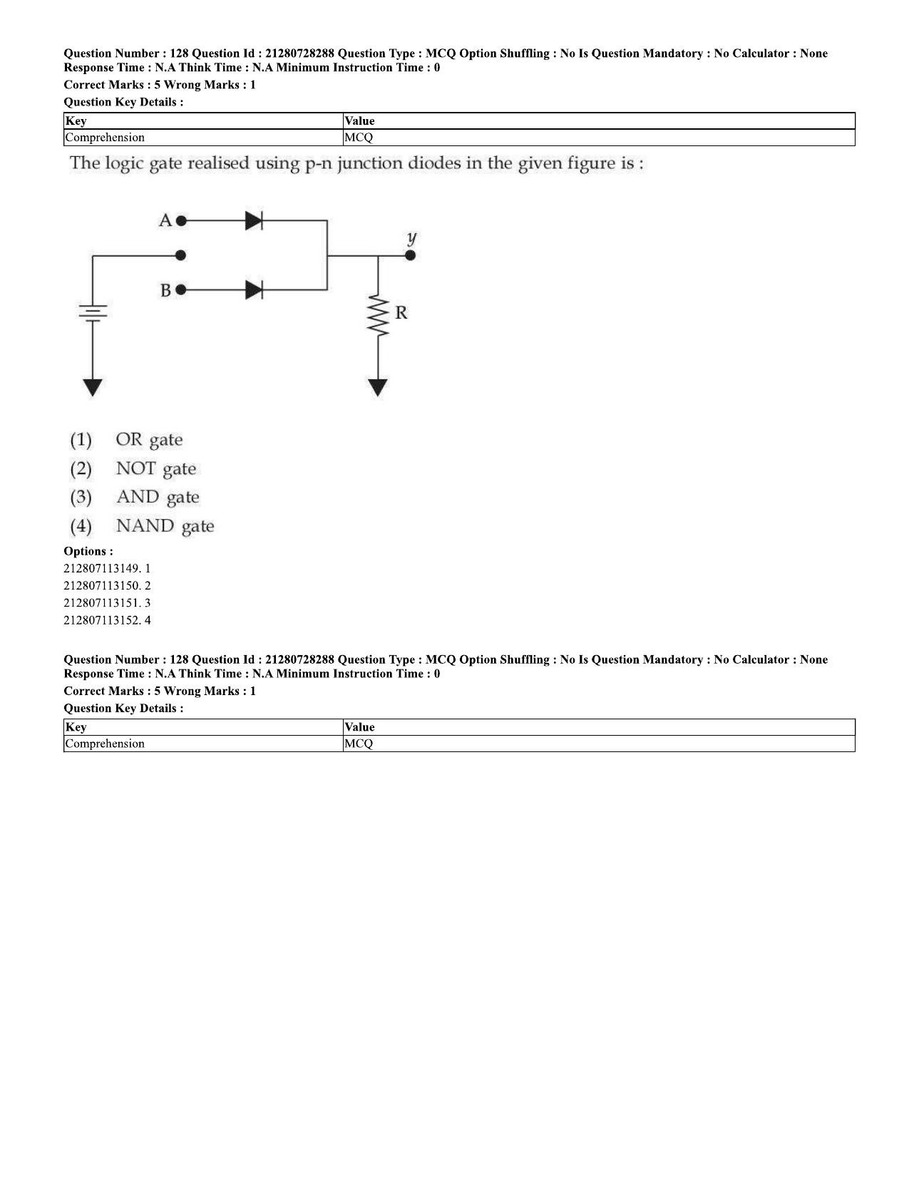 CUET 2023 Domestic Shift 2 Question Paper - 15 June 2023 - Page 124