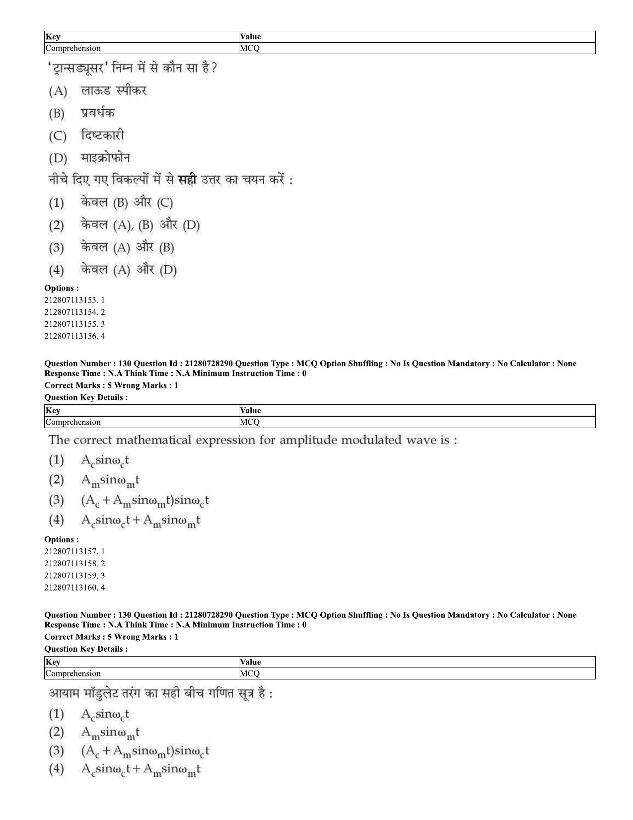 CUET 2023 Domestic Shift 2 Question Paper - 15 June 2023 - Page 126