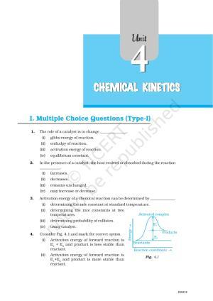 NCERT Exemplar Book for Class 12 Chemistry: Chapter 4 Chemical Kinetics