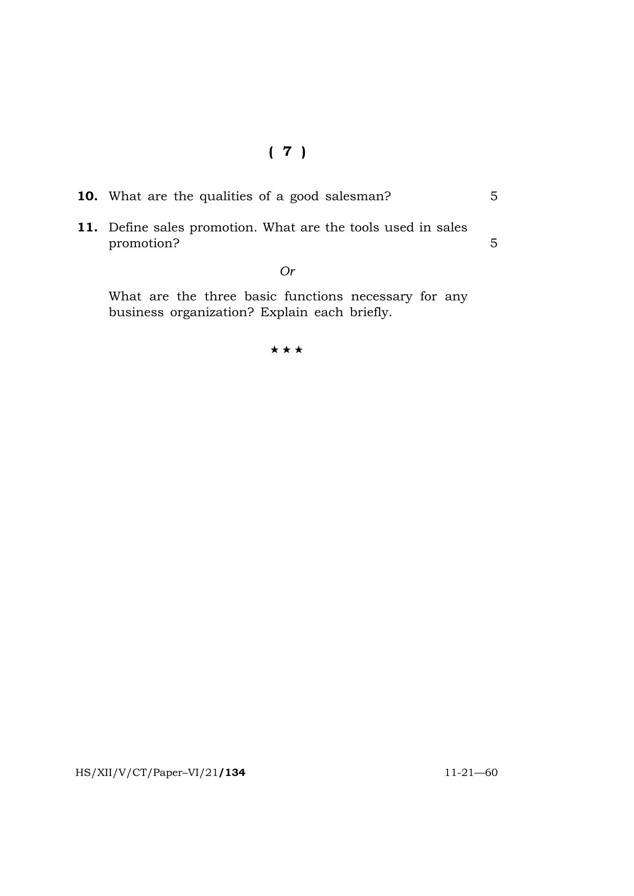 Meghalaya Board (MBOSE) Class 12 COMPUTER TECHNIQUE Paper–VI (HS-XII-V-CT-Paper–VI-21) 2021 Question Paper - Page 7