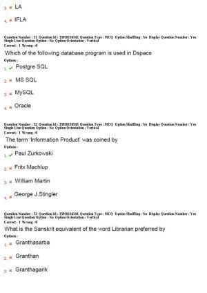 TS CPGET 2018 PGD in Digital Information Management (Shift3) Question Paper with Answer Key