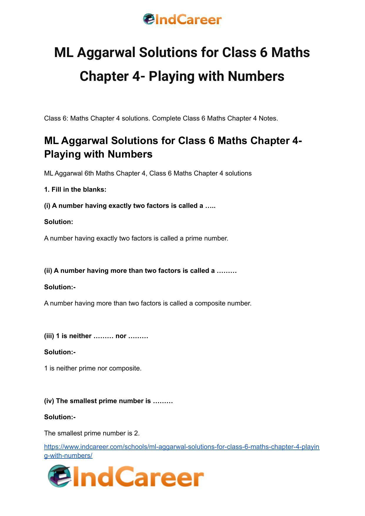 ML Aggarwal Solutions for Class 6 Maths Chapter 4- Playing with Numbers - Page 2