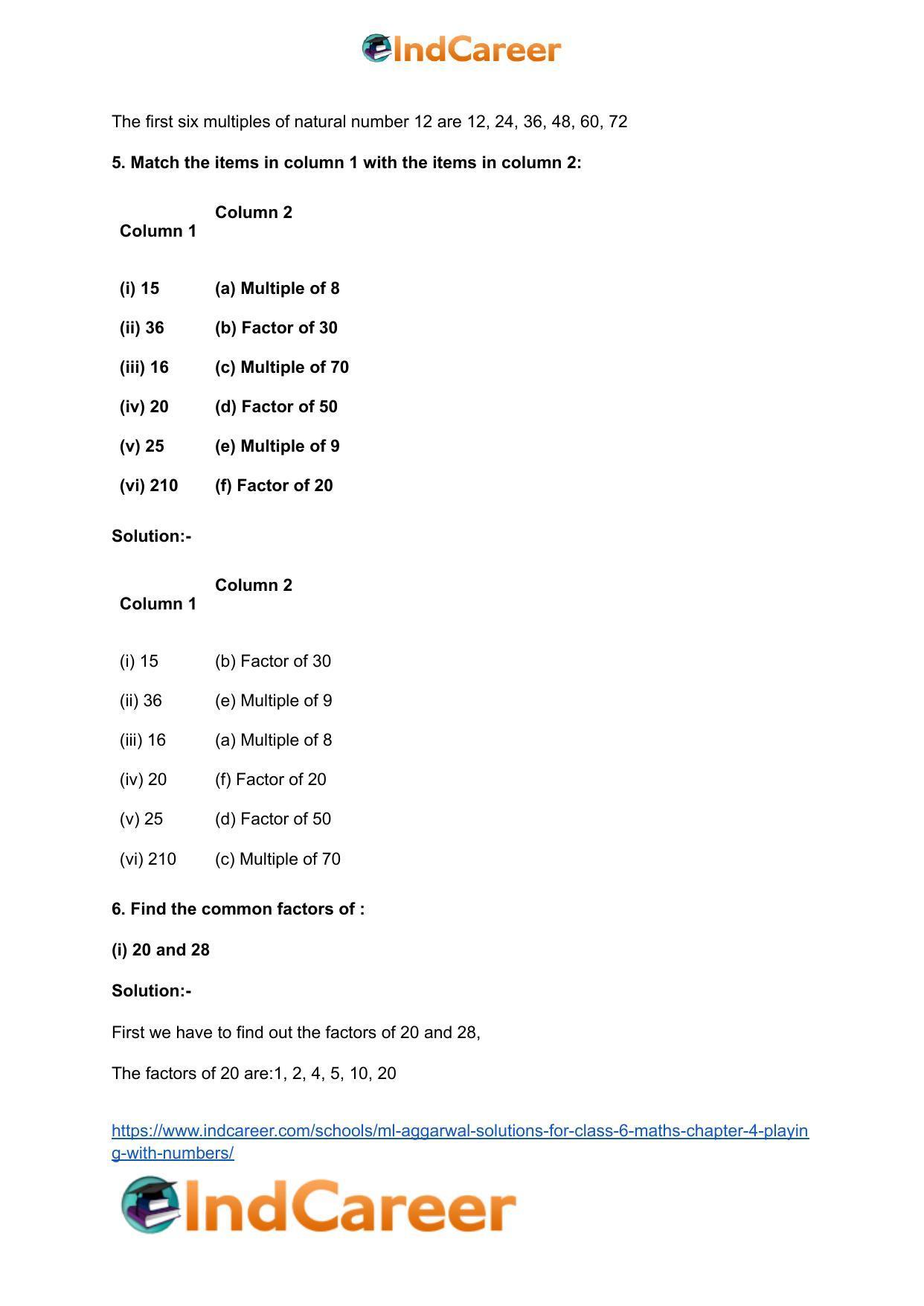 ML Aggarwal Solutions for Class 6 Maths Chapter 4- Playing with Numbers - Page 7