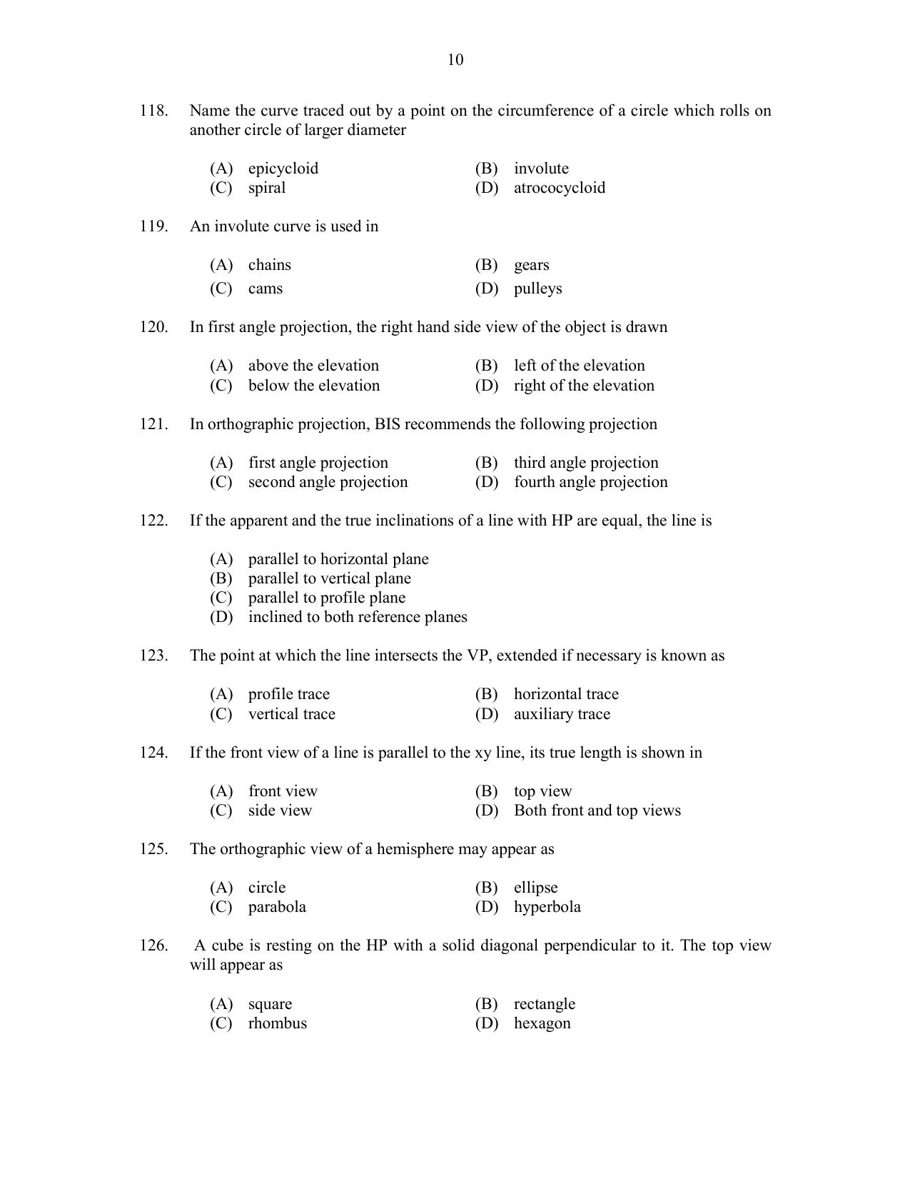 CUSAT CAT 2017 B.Tech Lateral Entry Question Paper - Page 19