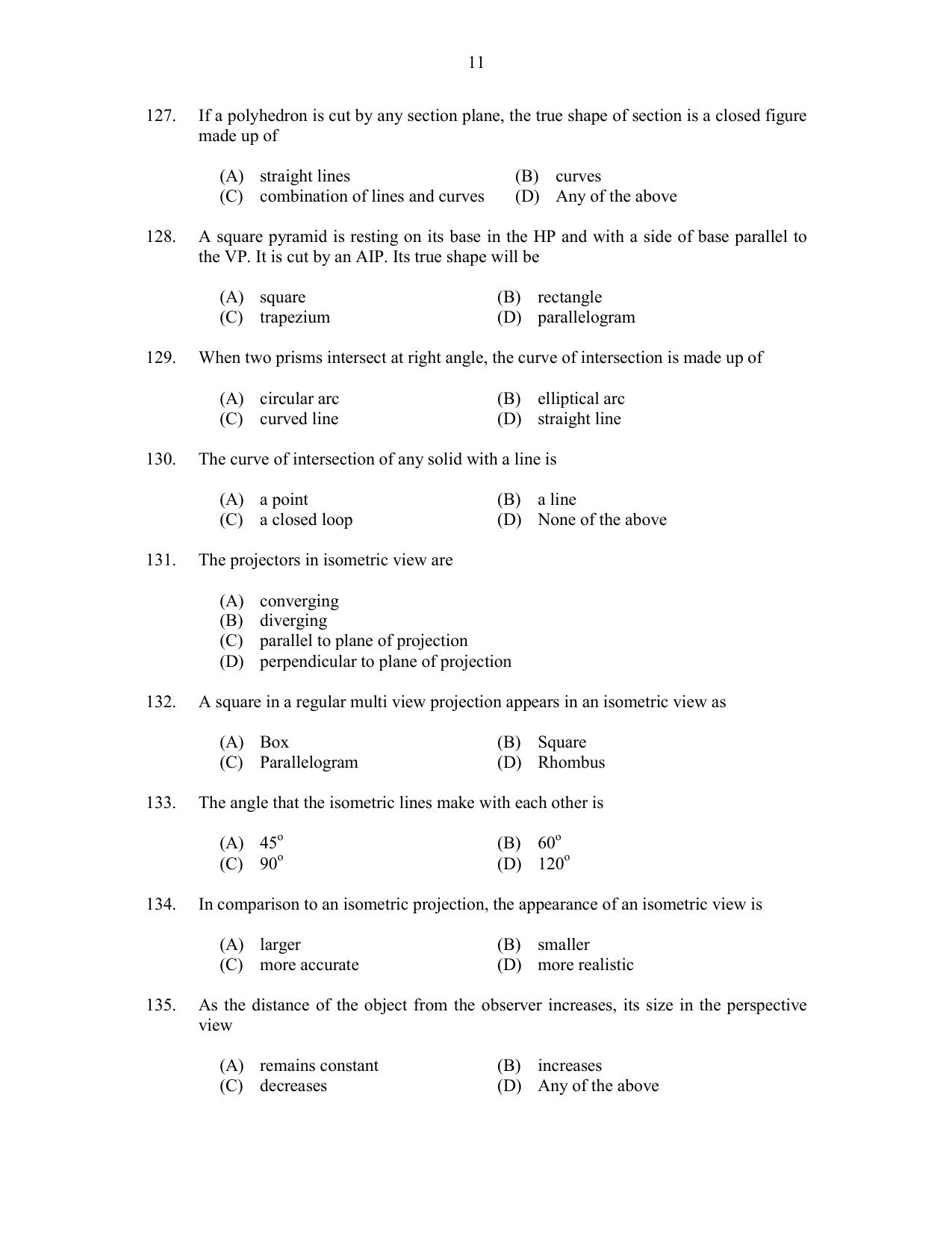 CUSAT CAT 2017 B.Tech Lateral Entry Question Paper - Page 20