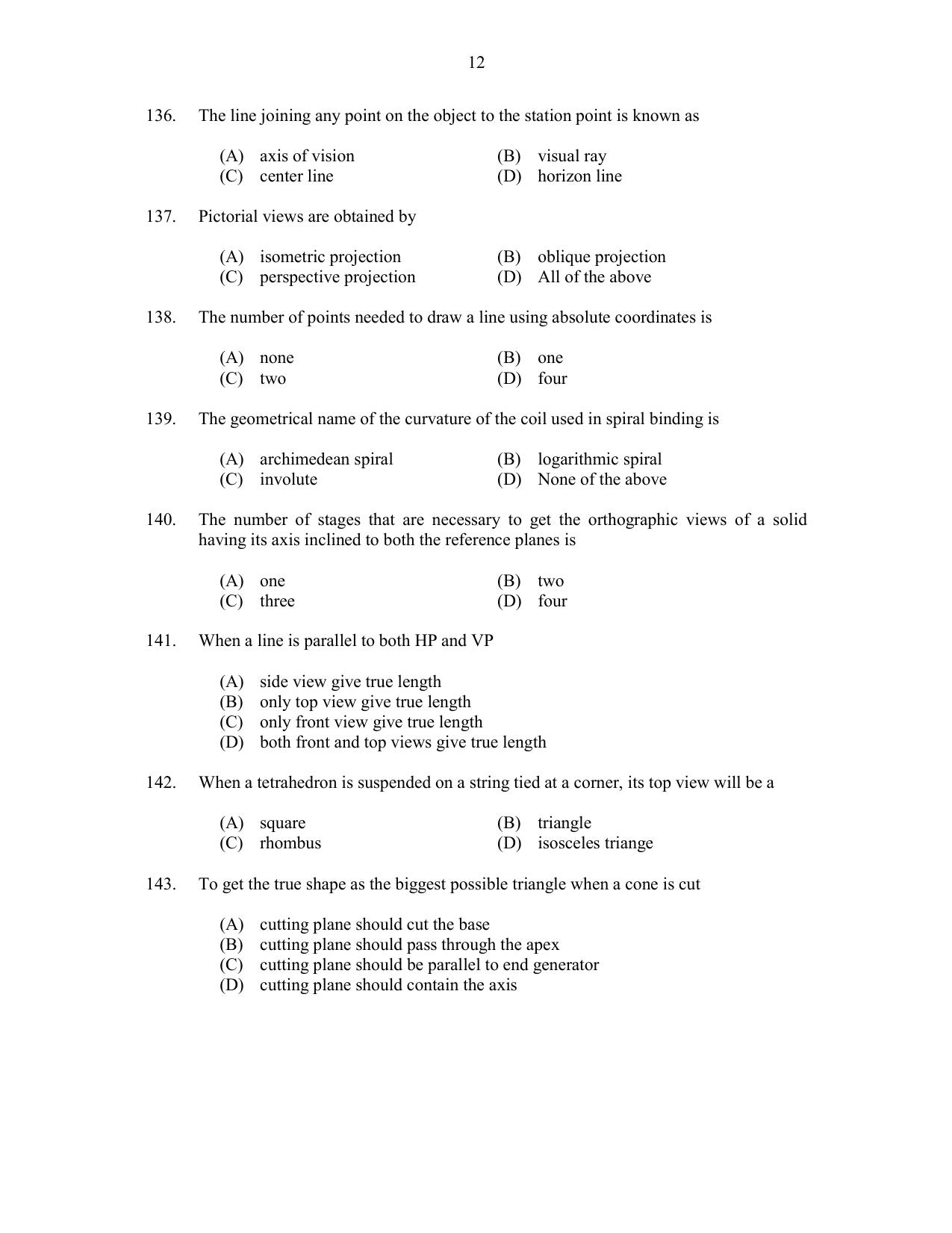 CUSAT CAT 2017 B.Tech Lateral Entry Question Paper - Page 21