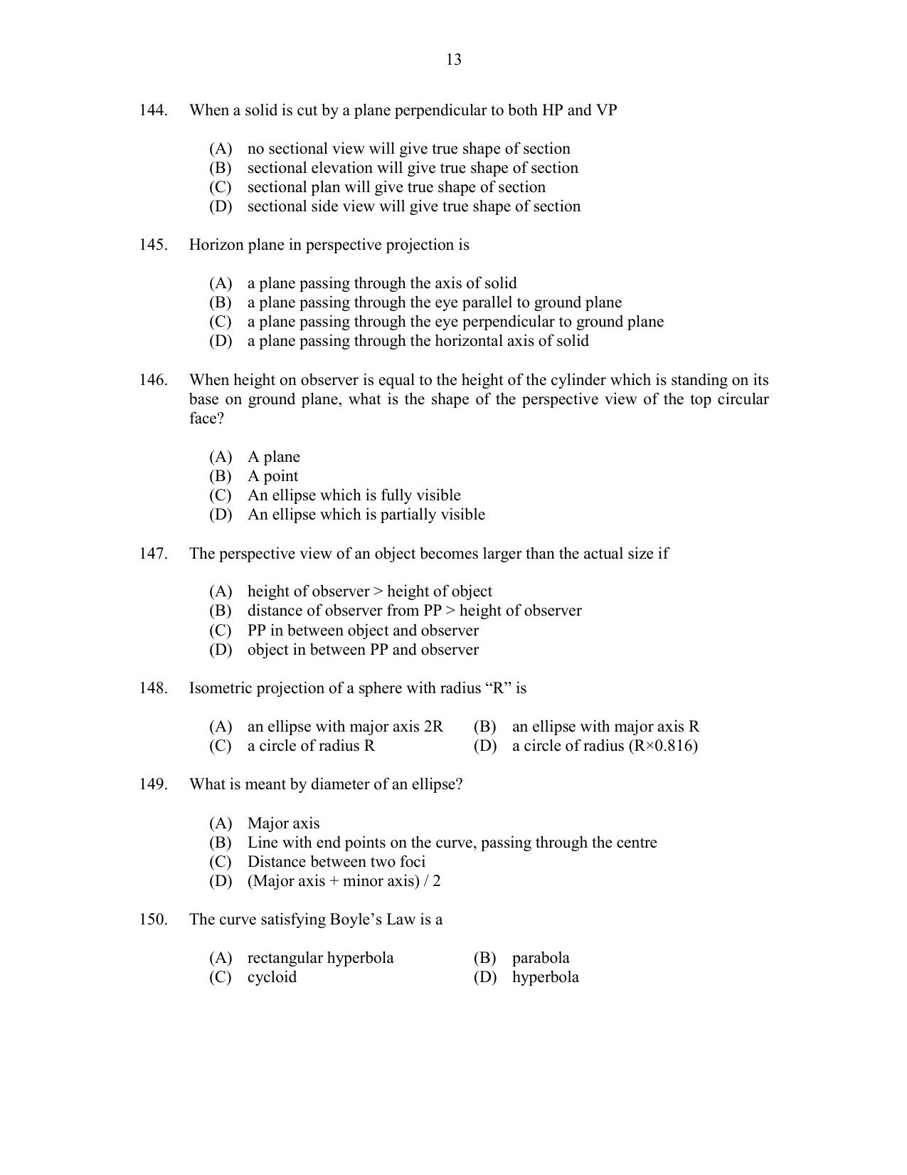 CUSAT CAT 2017 B.Tech Lateral Entry Question Paper - Page 22