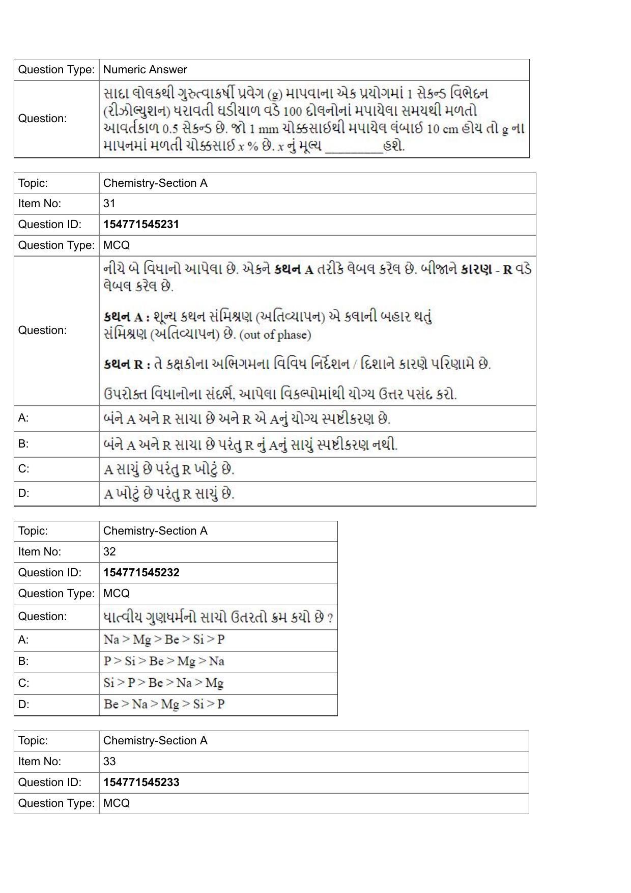JEE Mains 2022: BTech Gujarati (Shift 2) 28-07-2022 Question Paper - Page 12