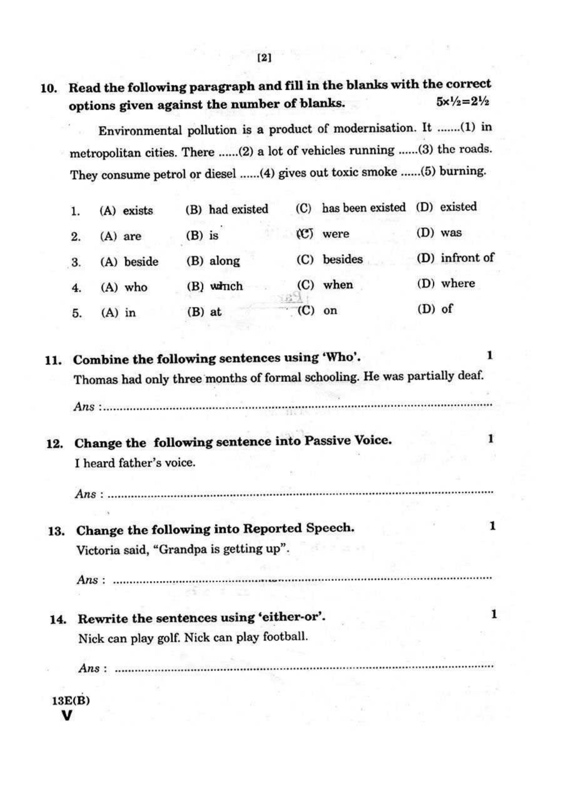 AP Class 10 English (Part I) 2018 Question Paper - Page 6