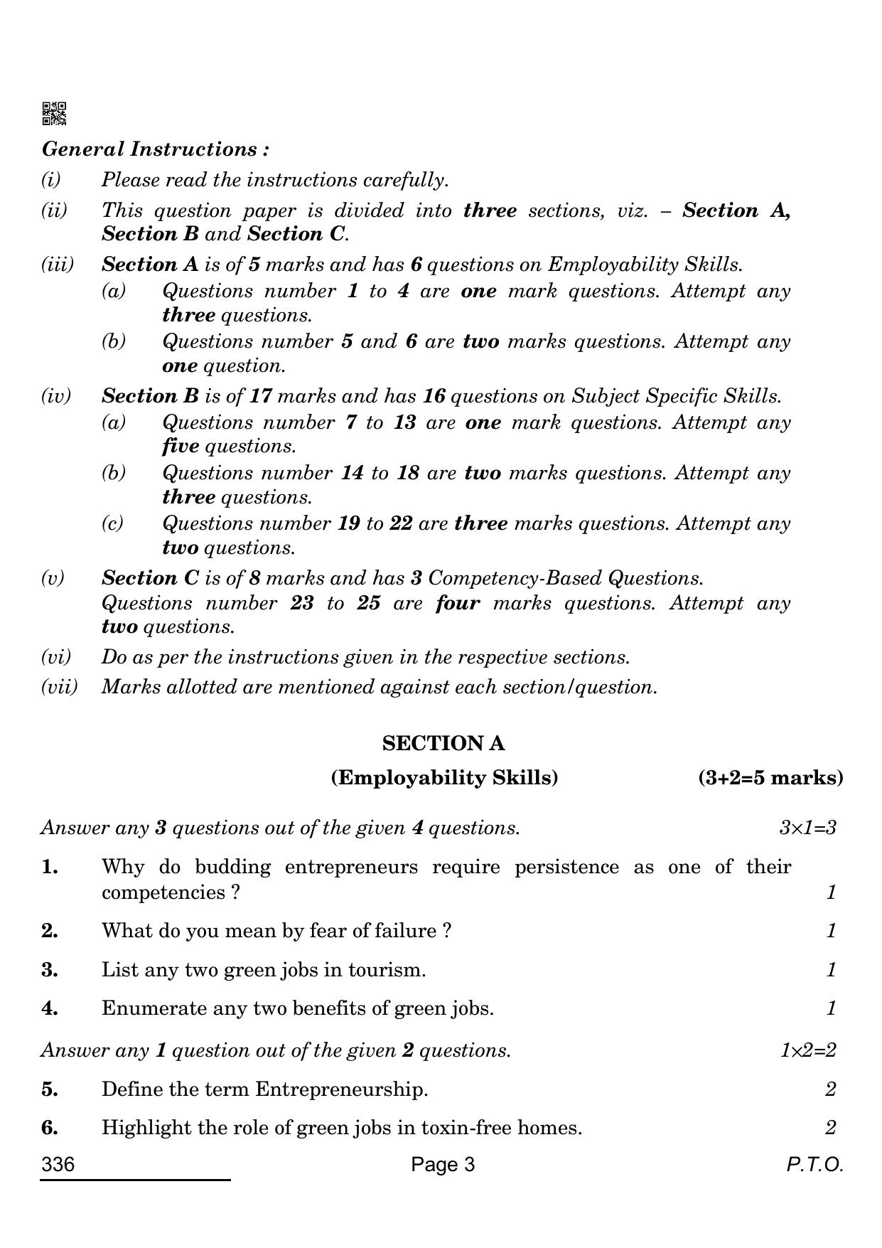 CBSE Class 12 336_ Marketing 2022 Question Paper - Page 3