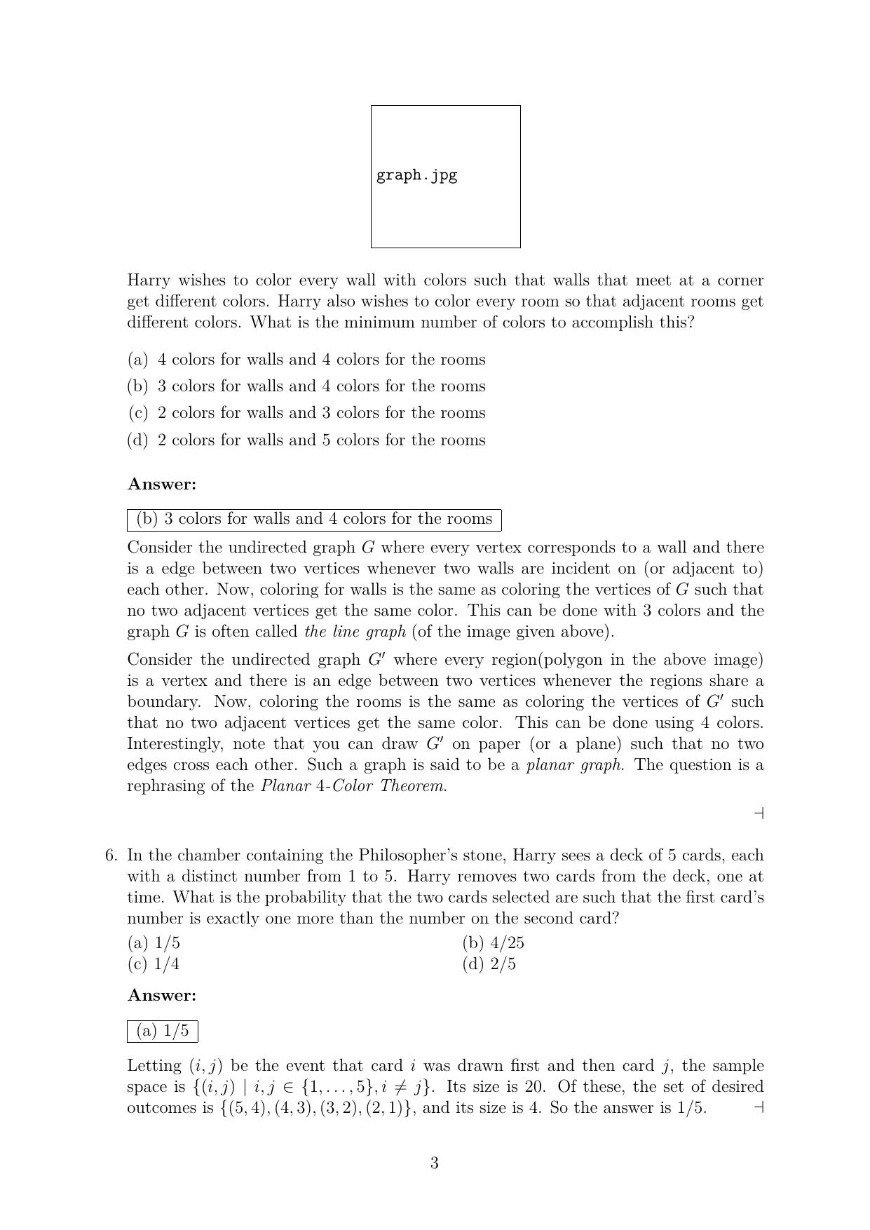 CMI Entrance Exam 2021 Solutions MSc/PhD Computer Science - Page 3