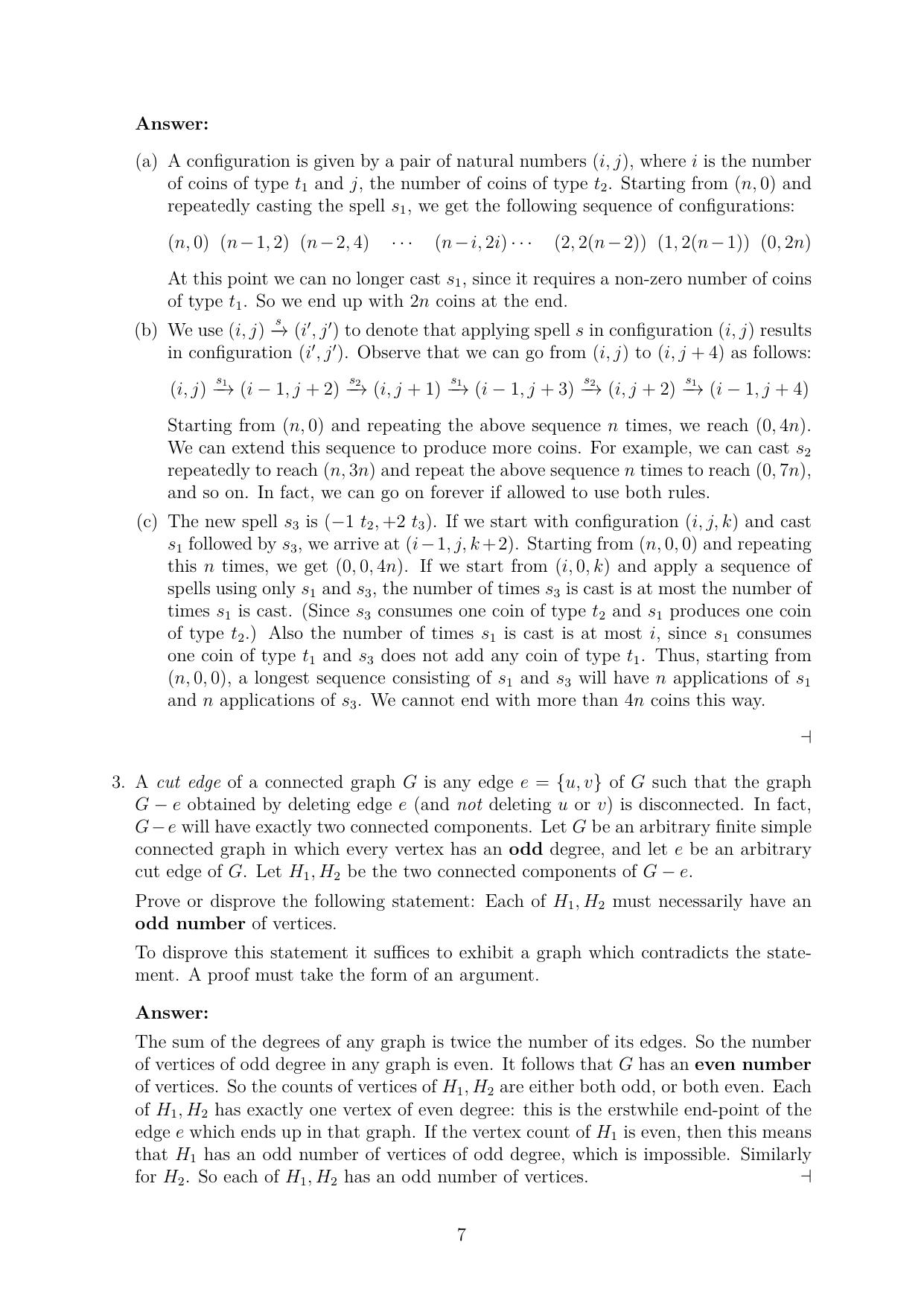 CMI Entrance Exam 2021 Solutions MSc/PhD Computer Science - Page 7