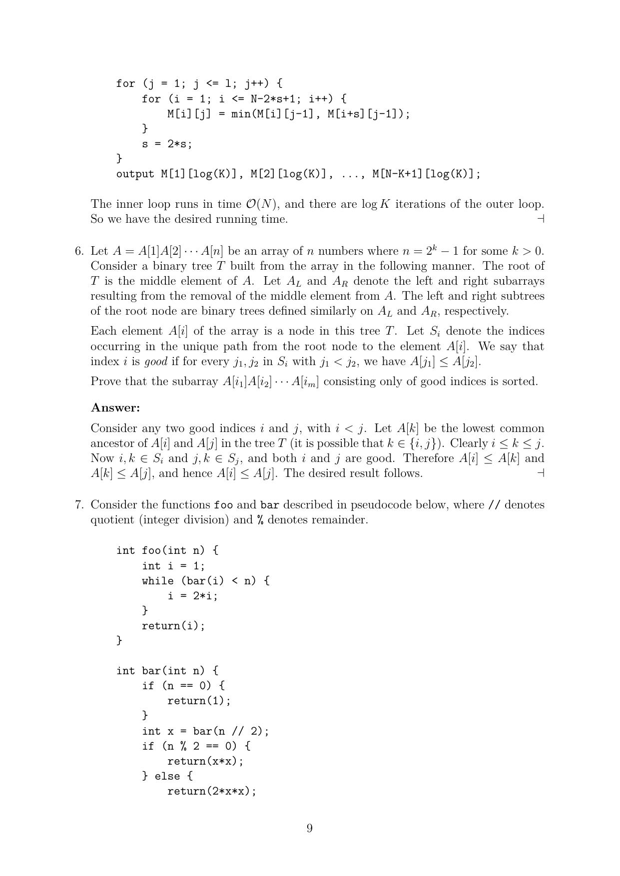 CMI Entrance Exam 2021 Solutions MSc/PhD Computer Science - Page 9