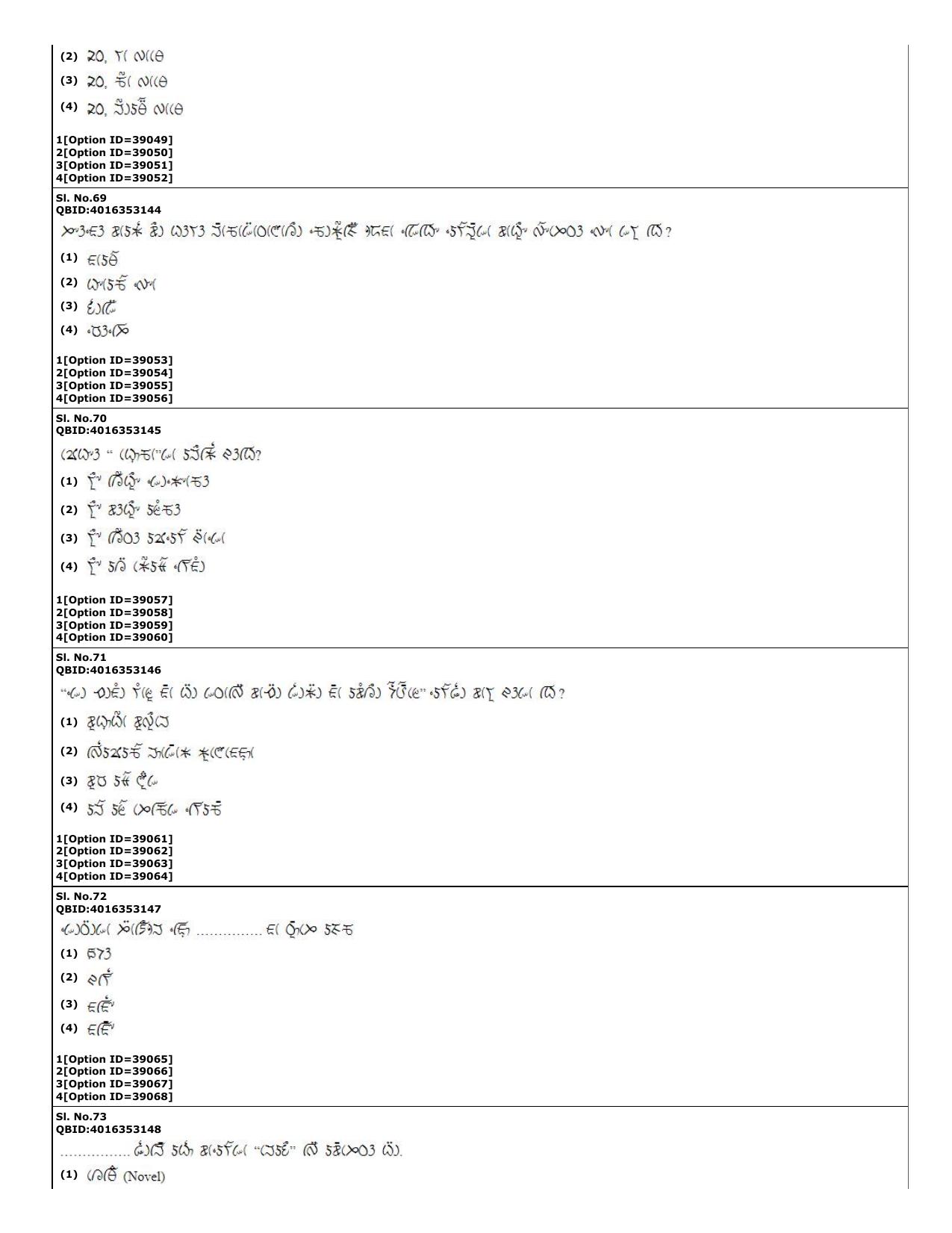 CUET (PG) 2022: PGQP-60 Lepcha (10-09-2022) Question Paper - Page 19