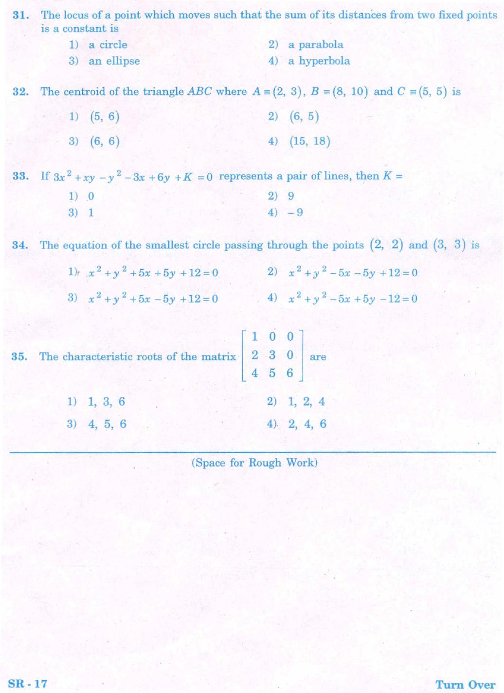 KCET Mathematics 2008 Question Papers - Page 8