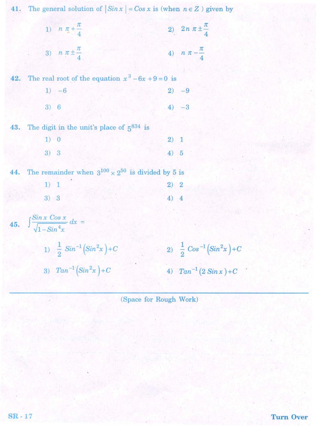 KCET Mathematics 2008 Question Papers - Page 10