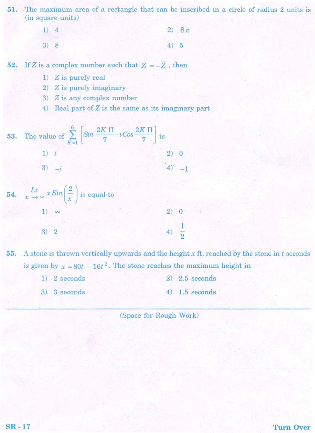 KCET Mathematics 2008 Question Papers - Page 12