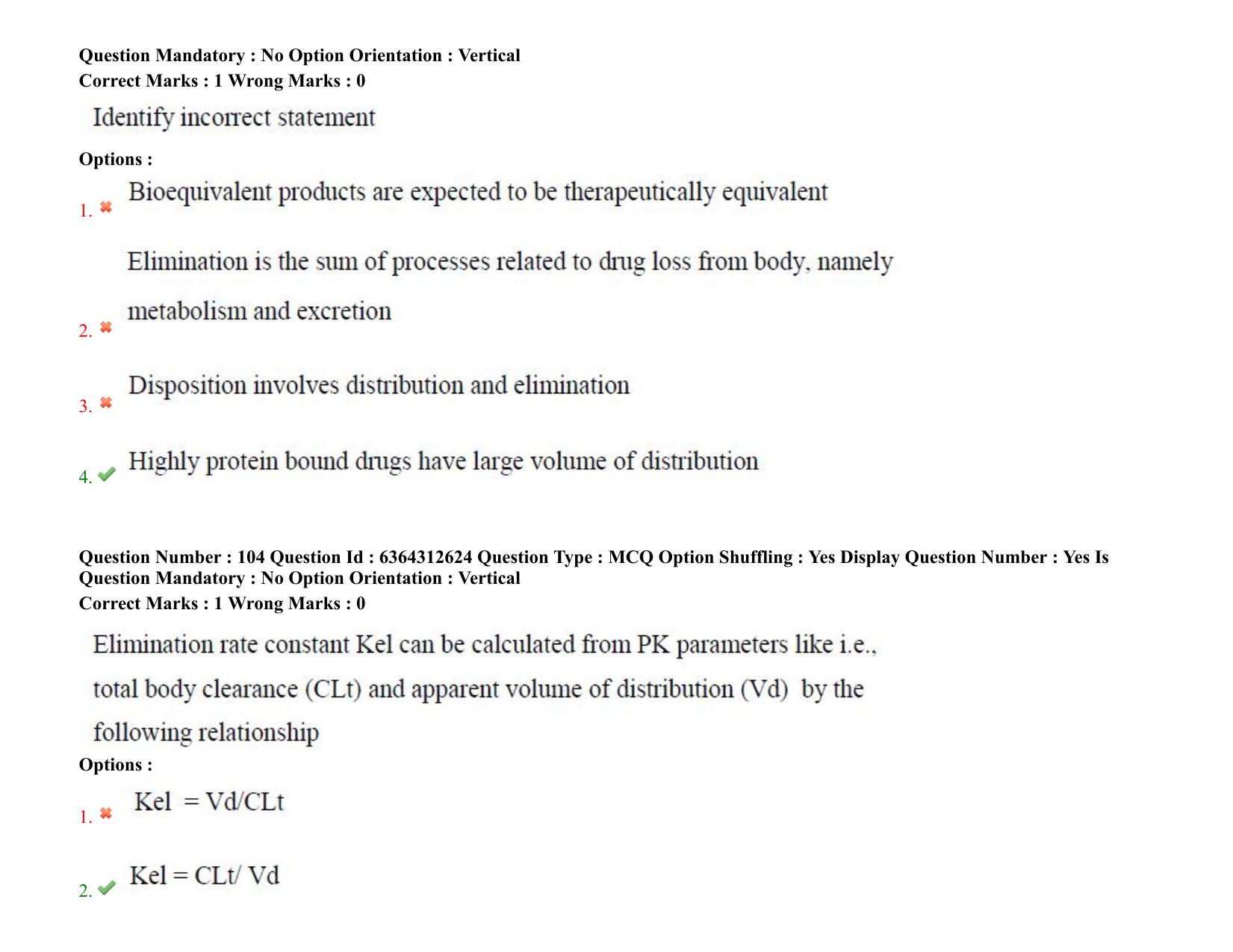 TS PGECET 2021: (PY) Pharmacy Question Papers - Page 62