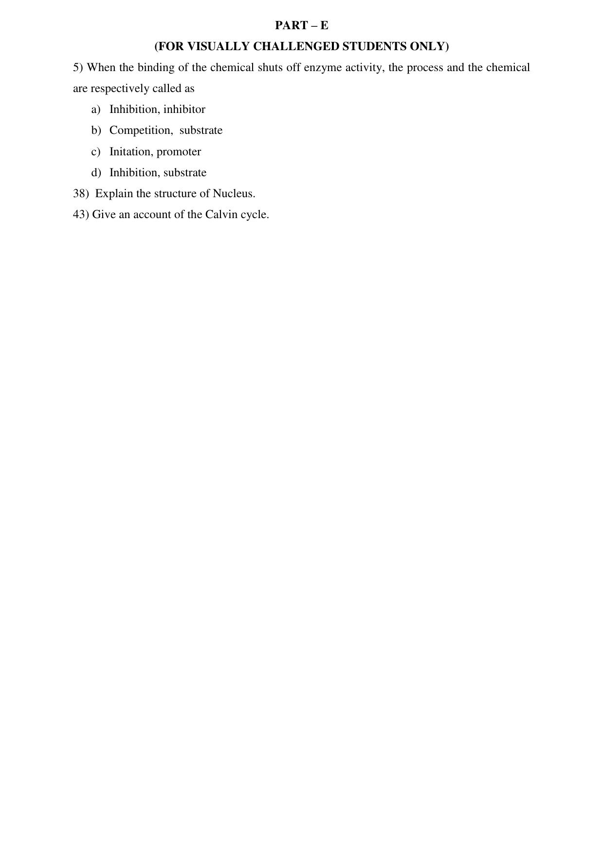 Karnataka 1st PUC Biology Model Question Paper 2025 - Page 7