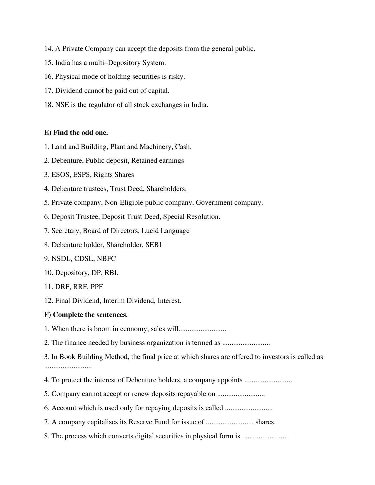 Maharashtra Board Class 12 Secretarial Practice Sample Papers - Page 8