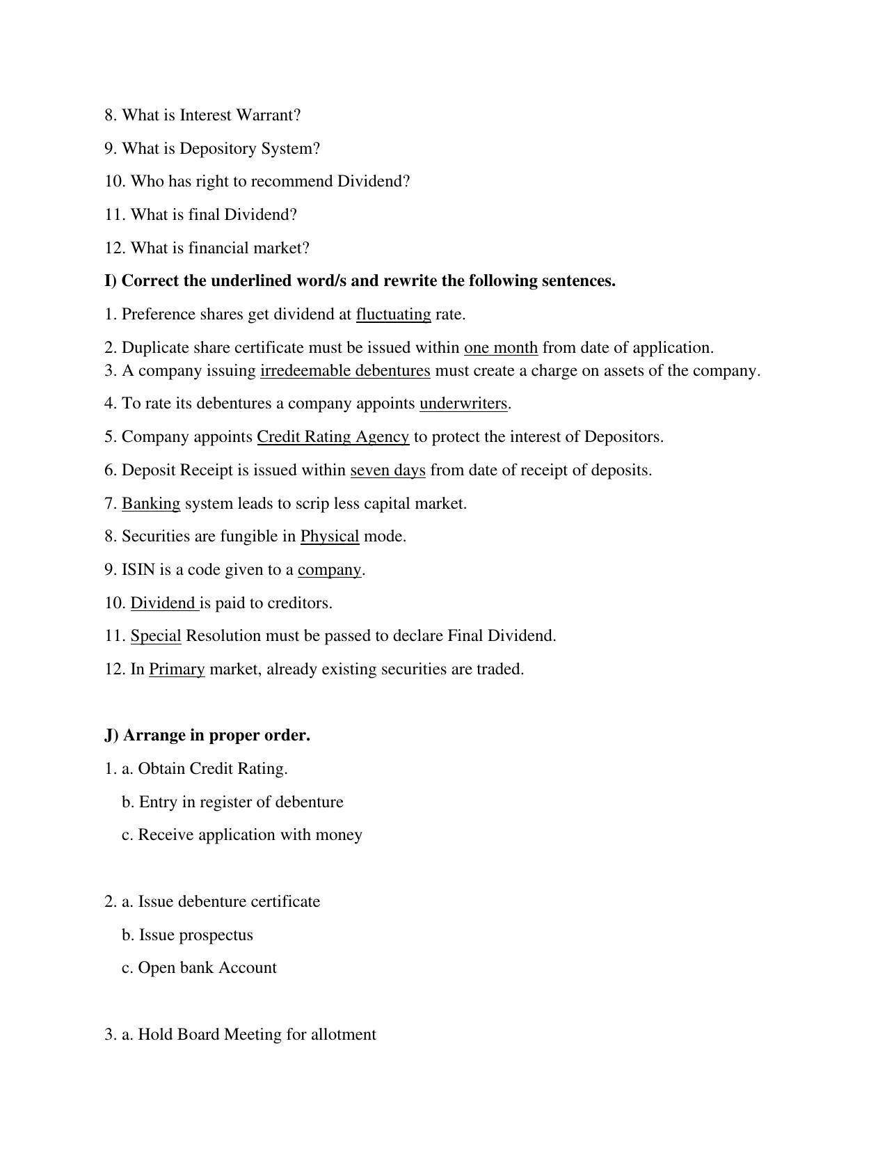 Maharashtra Board Class 12 Secretarial Practice Sample Papers - Page 10