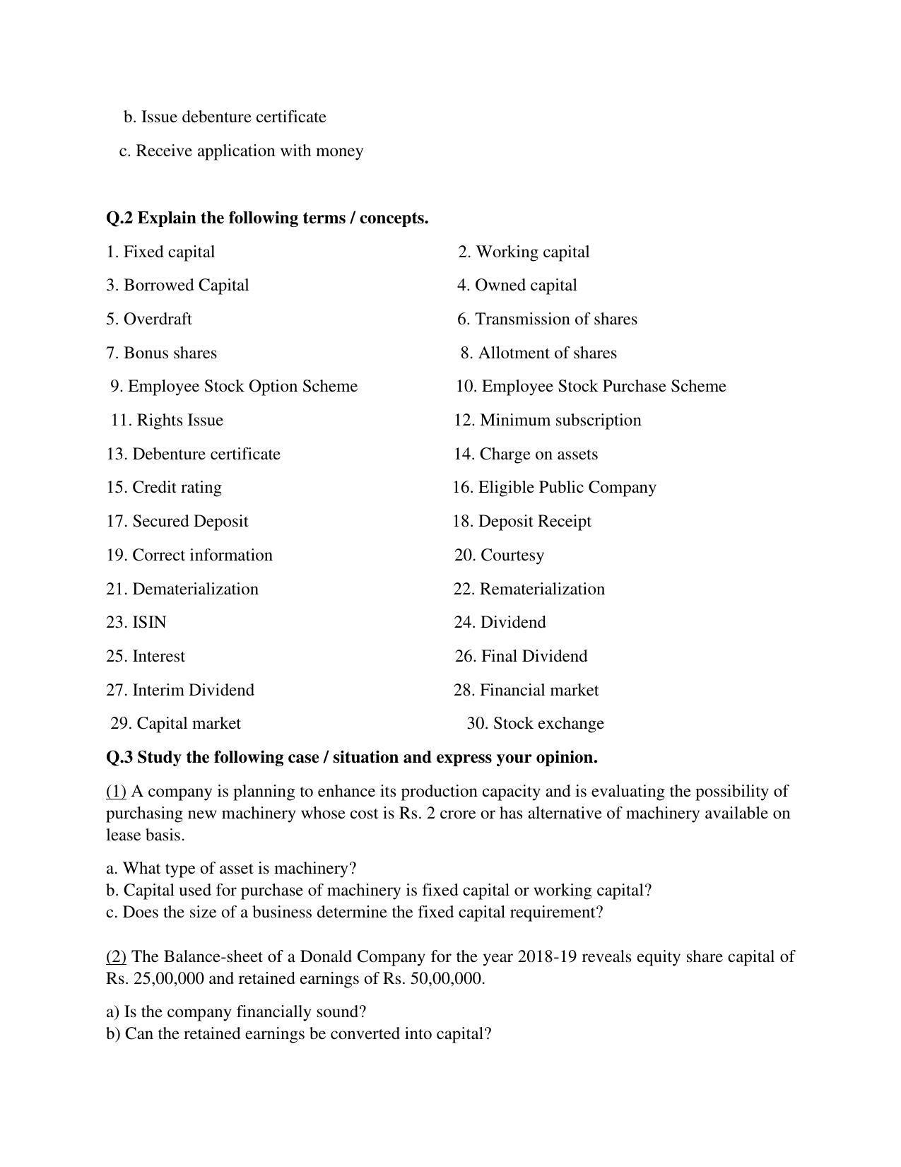 Maharashtra Board Class 12 Secretarial Practice Sample Papers - Page 11