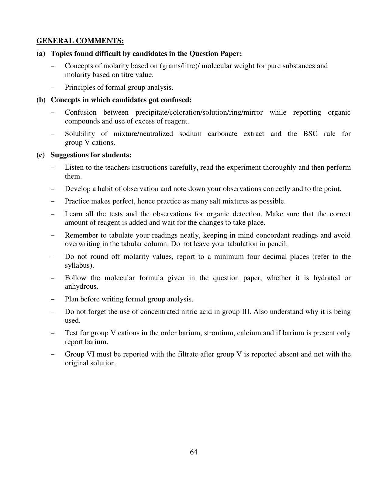 ISC Class 12 2014 Chemistry Paper 2 (Practicals) Question Paper Solutions - Page 12