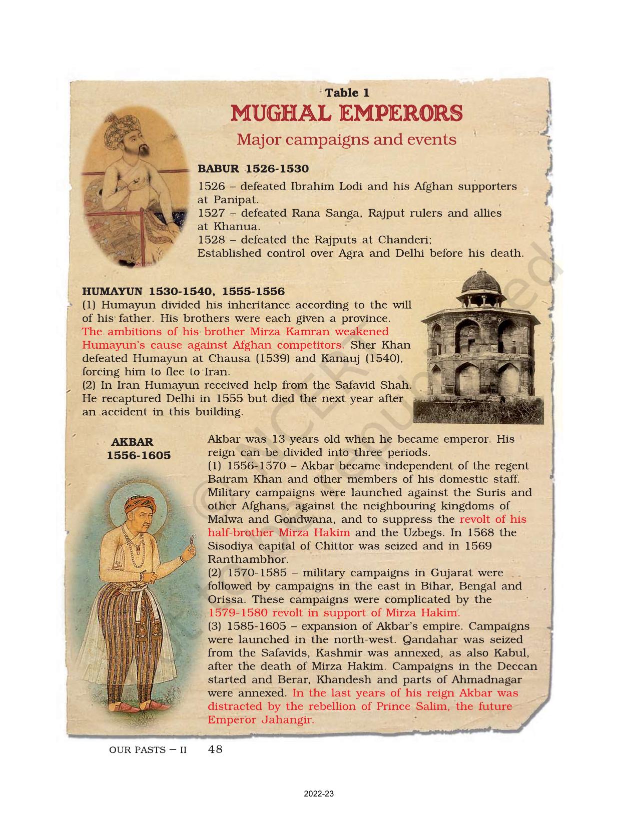 NCERT Book for Class 7 Social Science(History): Chapter 4-The Mughal Empire - Page 4