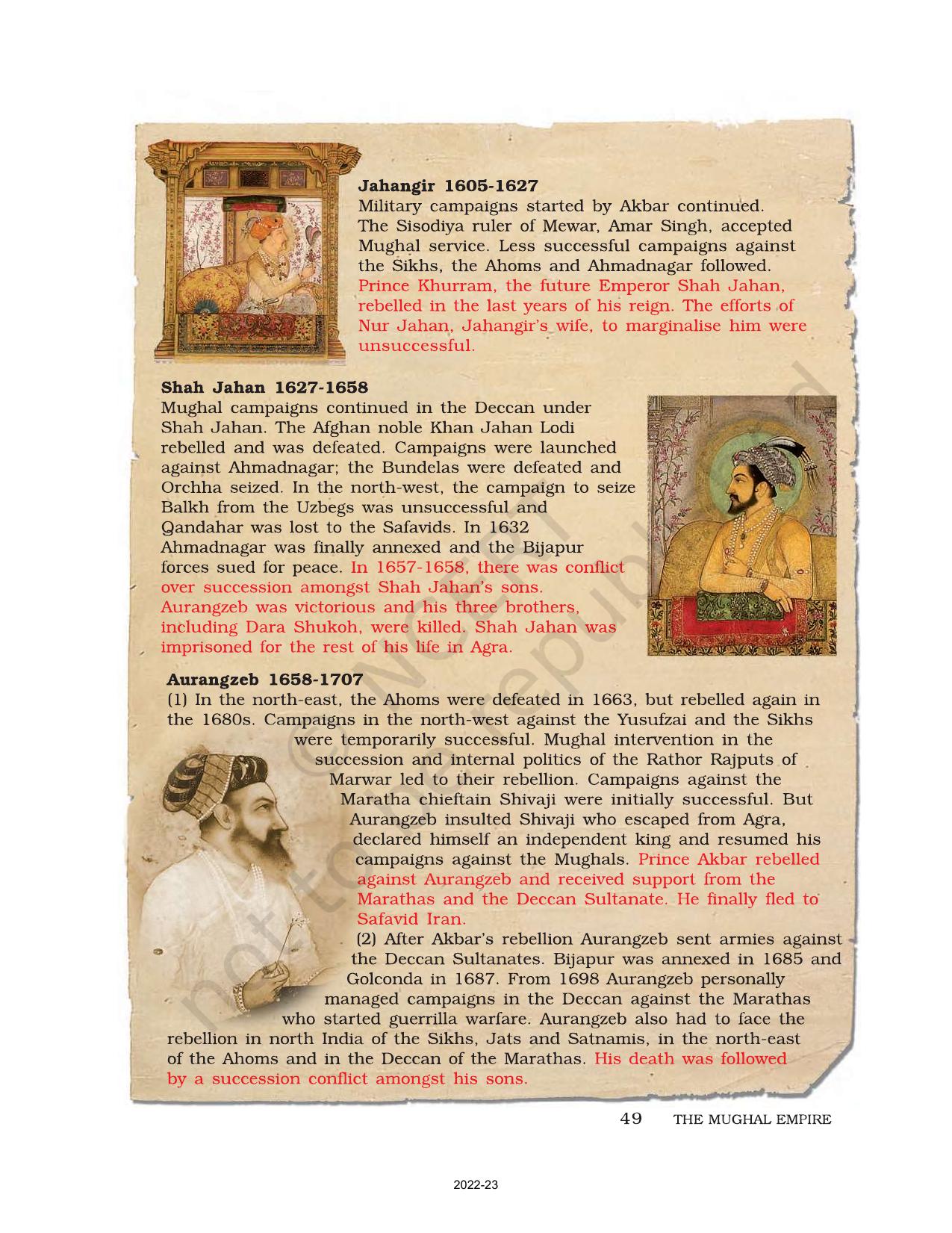NCERT Book for Class 7 Social Science(History): Chapter 4-The Mughal Empire - Page 5