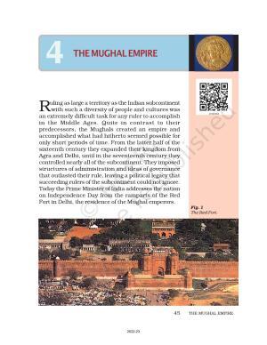 NCERT Book for Class 7 Social Science(History): Chapter 4-The Mughal Empire