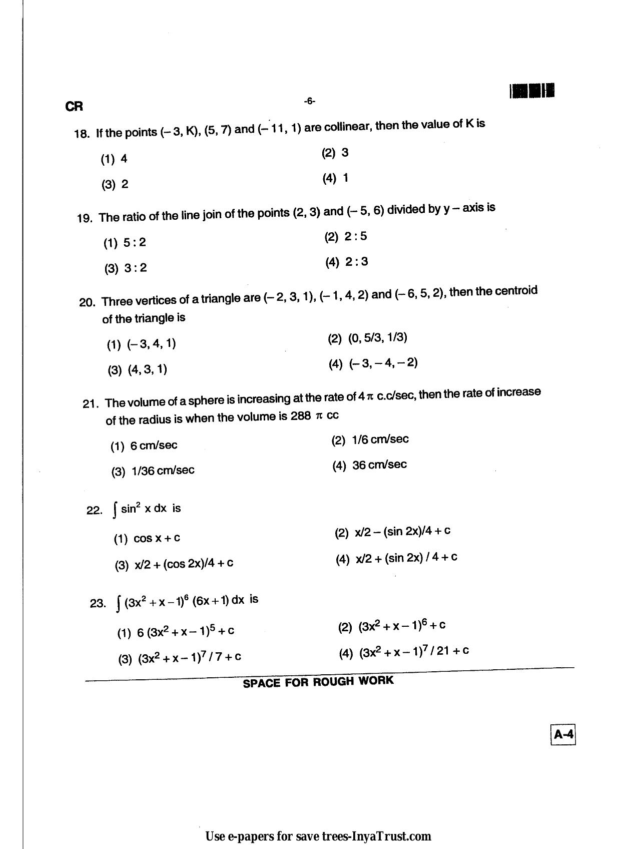 Karnataka Diploma CET- 2013 Ceramics Technology Question Paper - Page 6