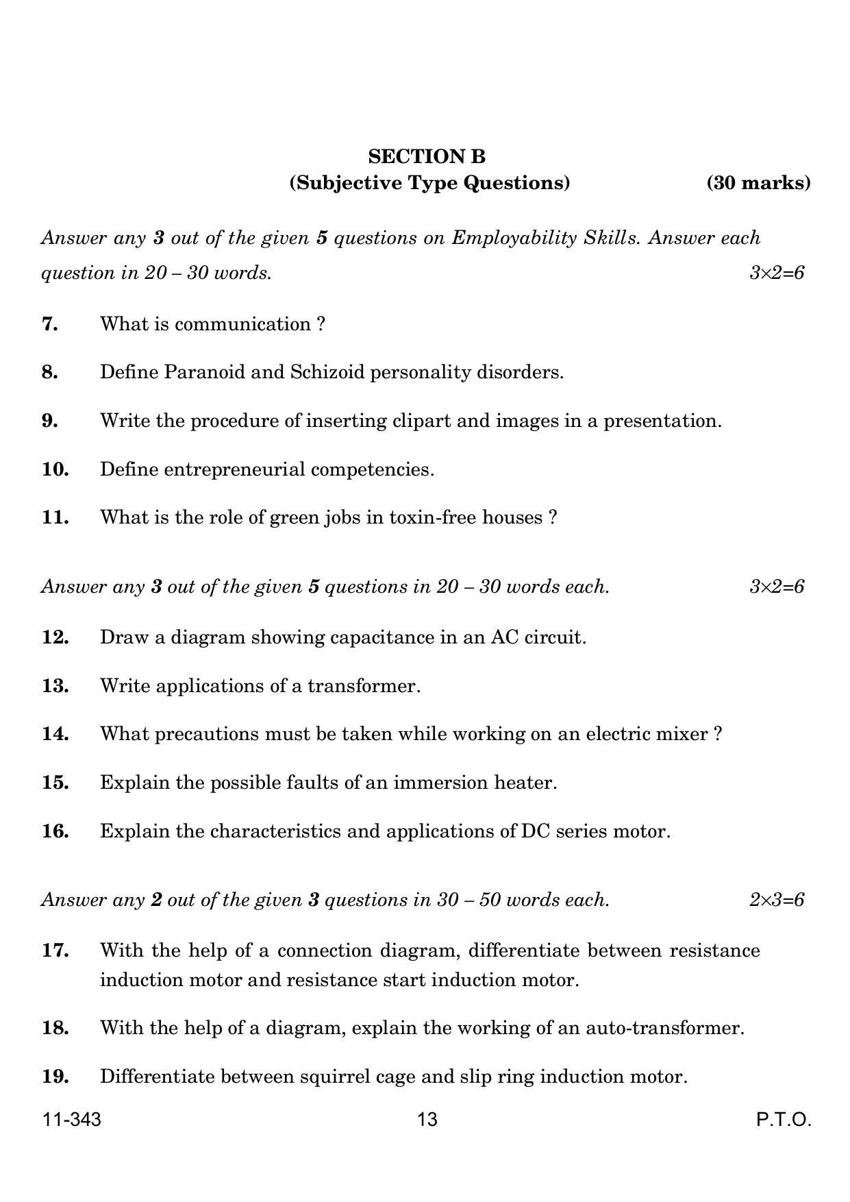 CBSE Class 12 Electrical Technology 2024 Question Paper - Page 13