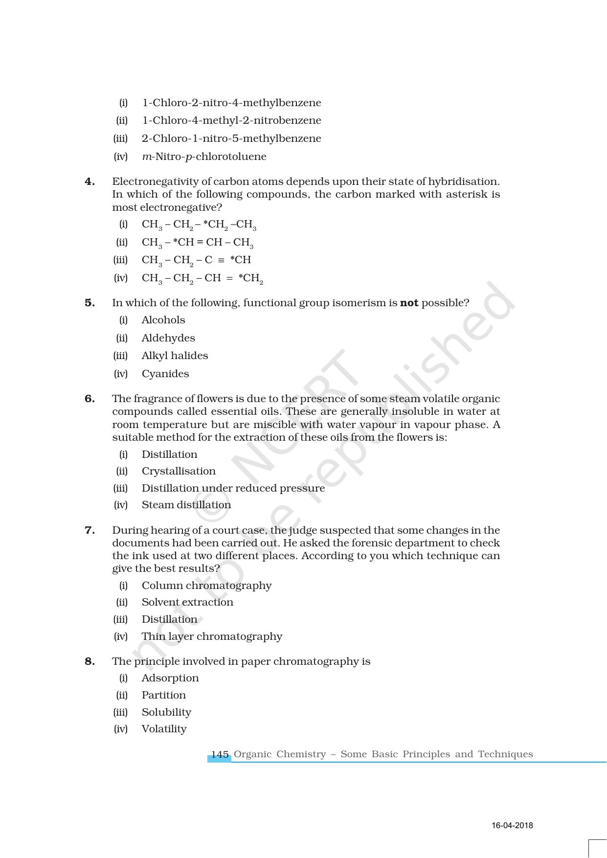 NCERT Exemplar Book for Class 11 Chemistry: Chapter 12 Organic Chemistry: Some Basic Principles and Techniques - Page 2