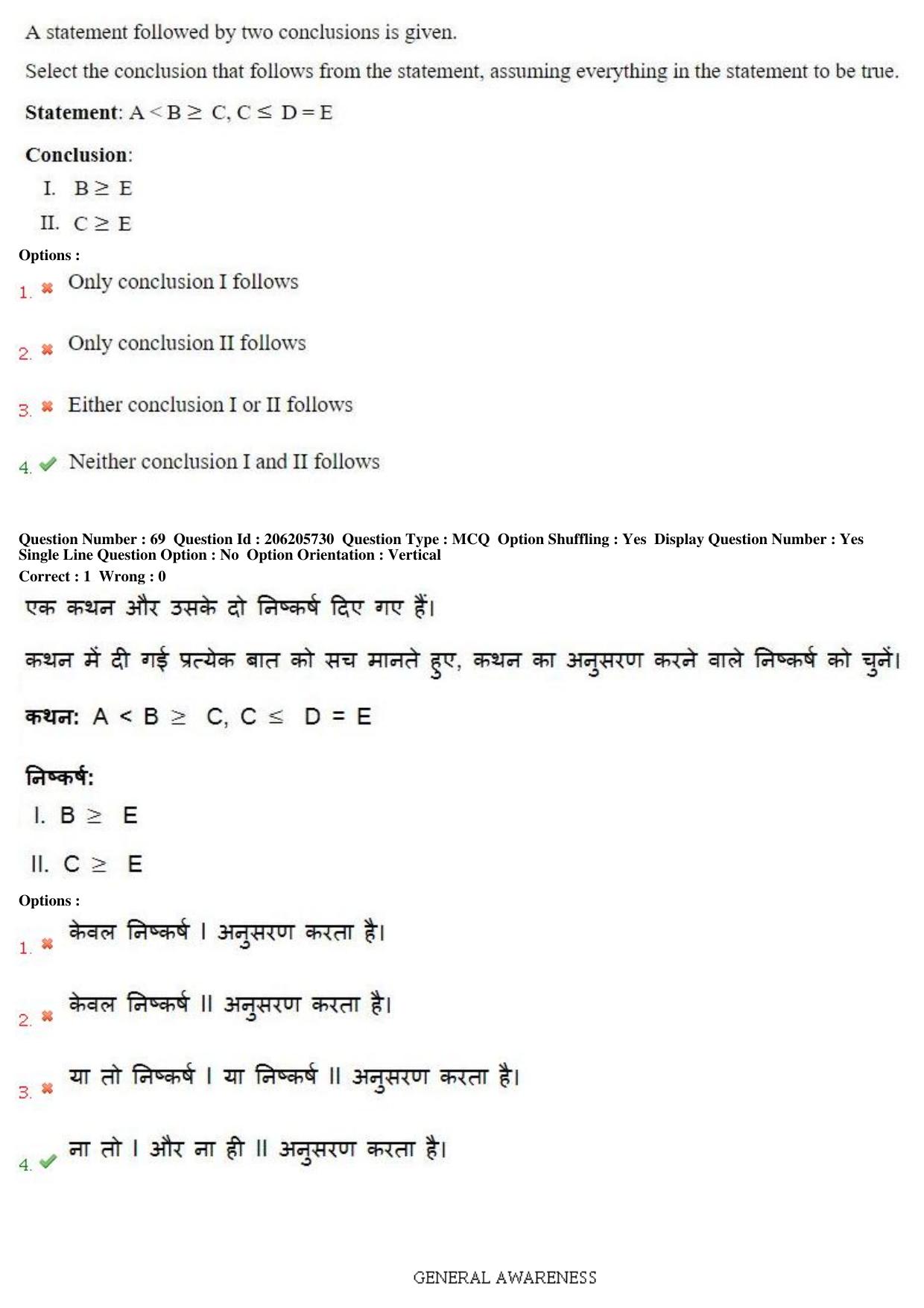 MP CPCT 25th Nov 2017 English Question Paper Shift 2 - Page 51