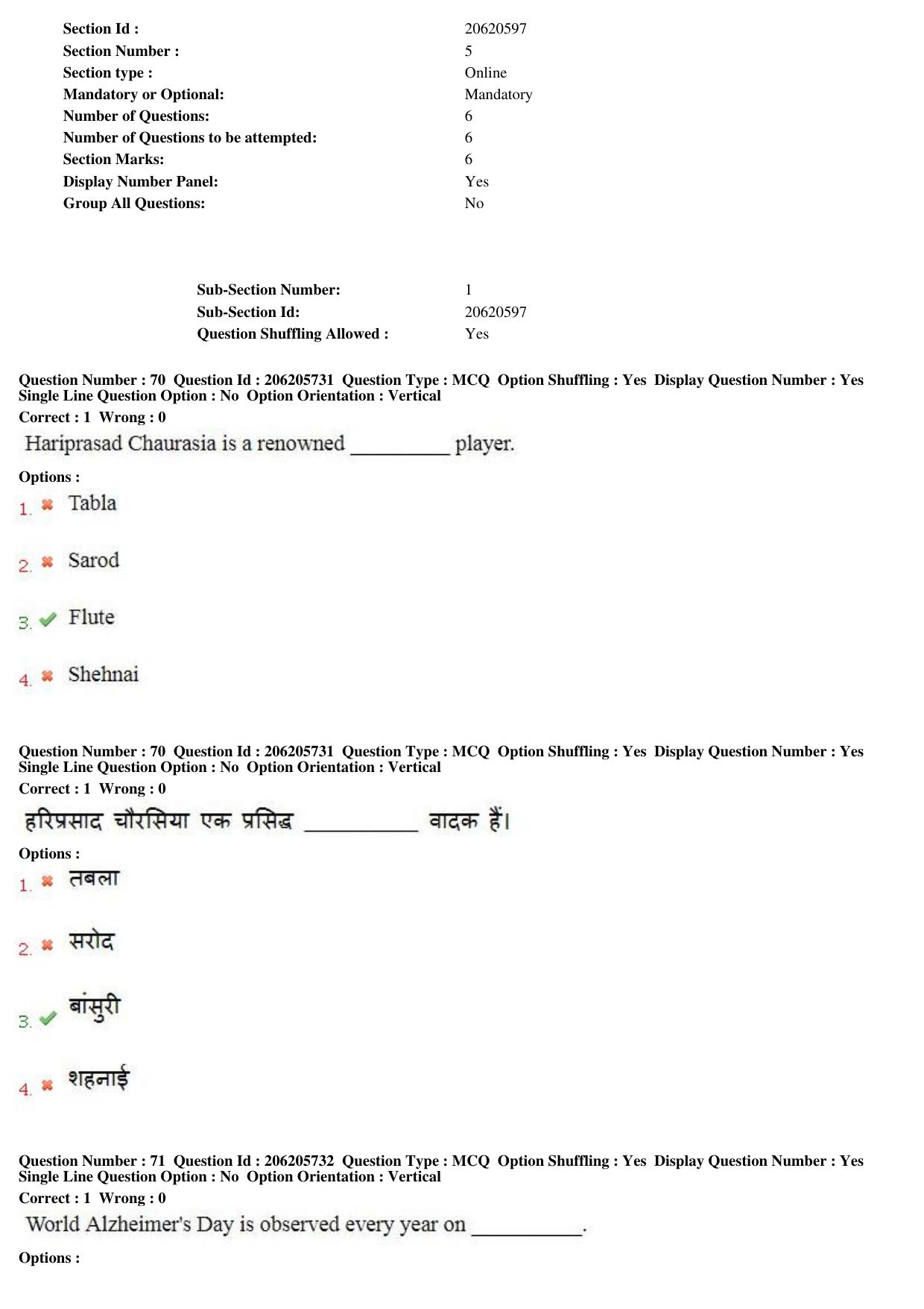 MP CPCT 25th Nov 2017 English Question Paper Shift 2 - Page 52