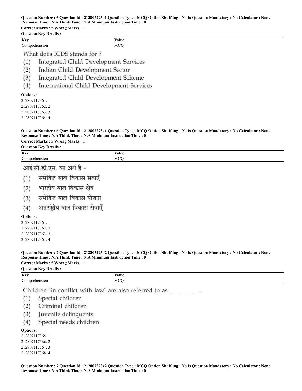 CUET 2023 Home Science Shift 3 Question Papers - Page 5