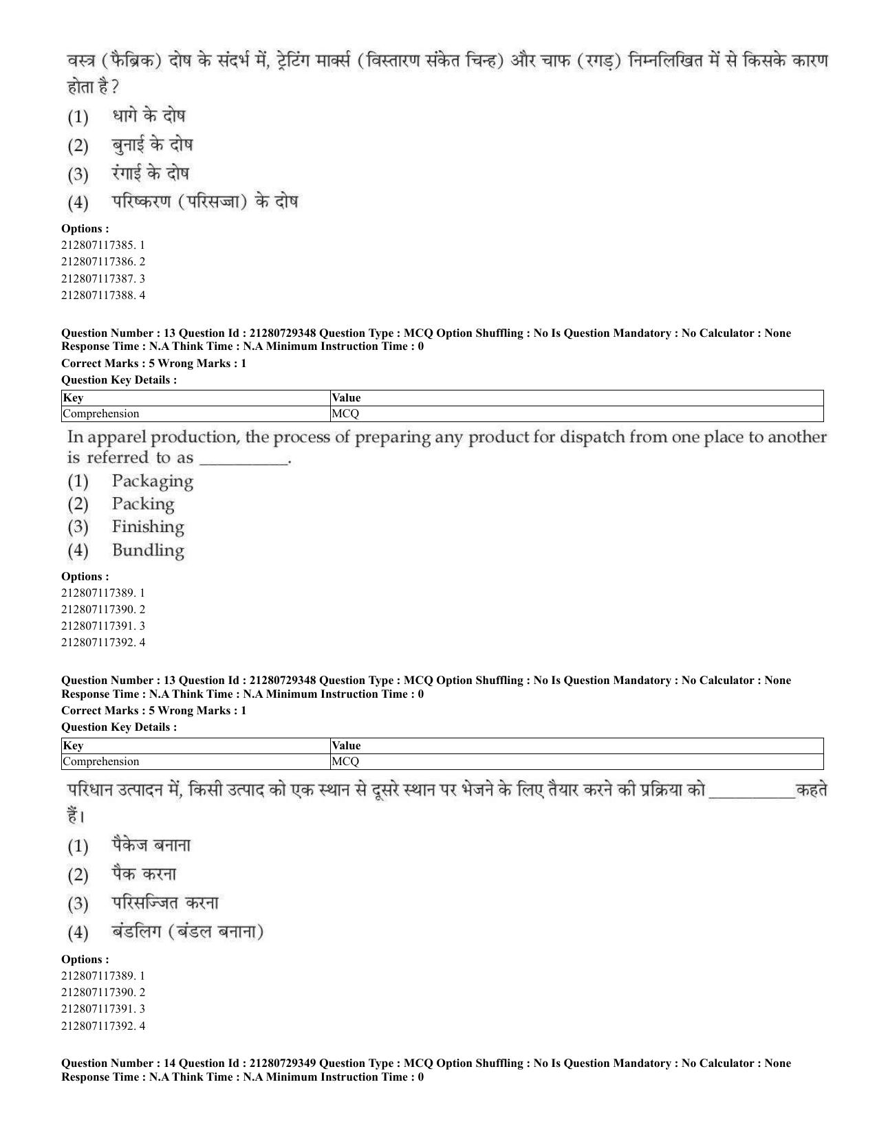 CUET 2023 Home Science Shift 3 Question Papers - Page 10