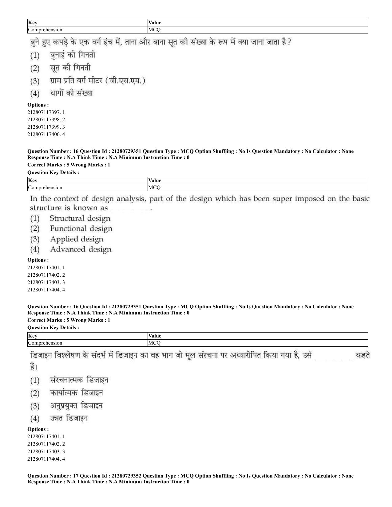 CUET 2023 Home Science Shift 3 Question Papers - Page 12
