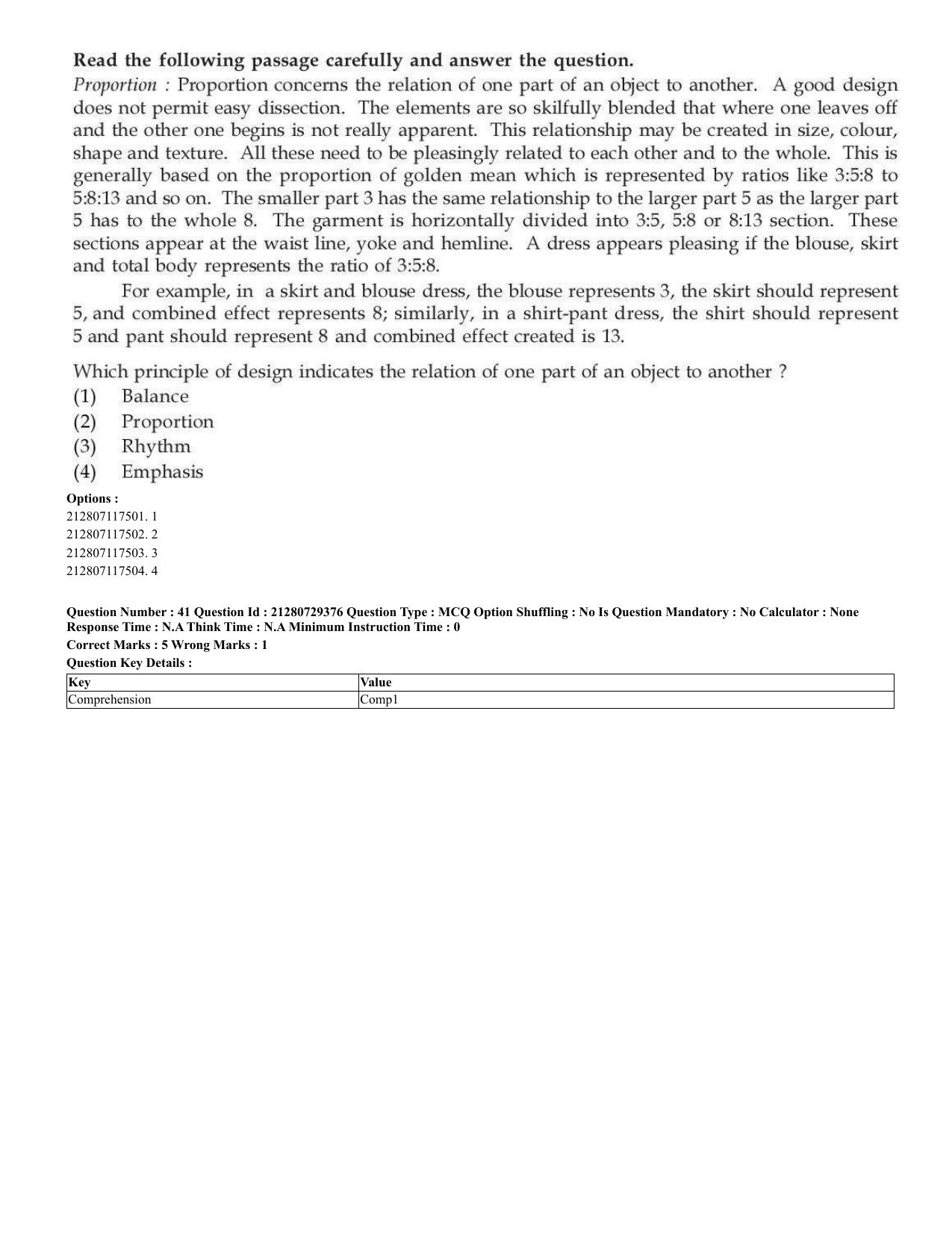 CUET 2023 Home Science Shift 3 Question Papers - Page 34