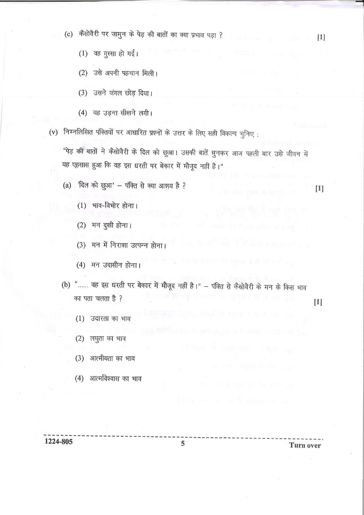 ISC Class 12 Hindi 2024 Question Paper - Page 5