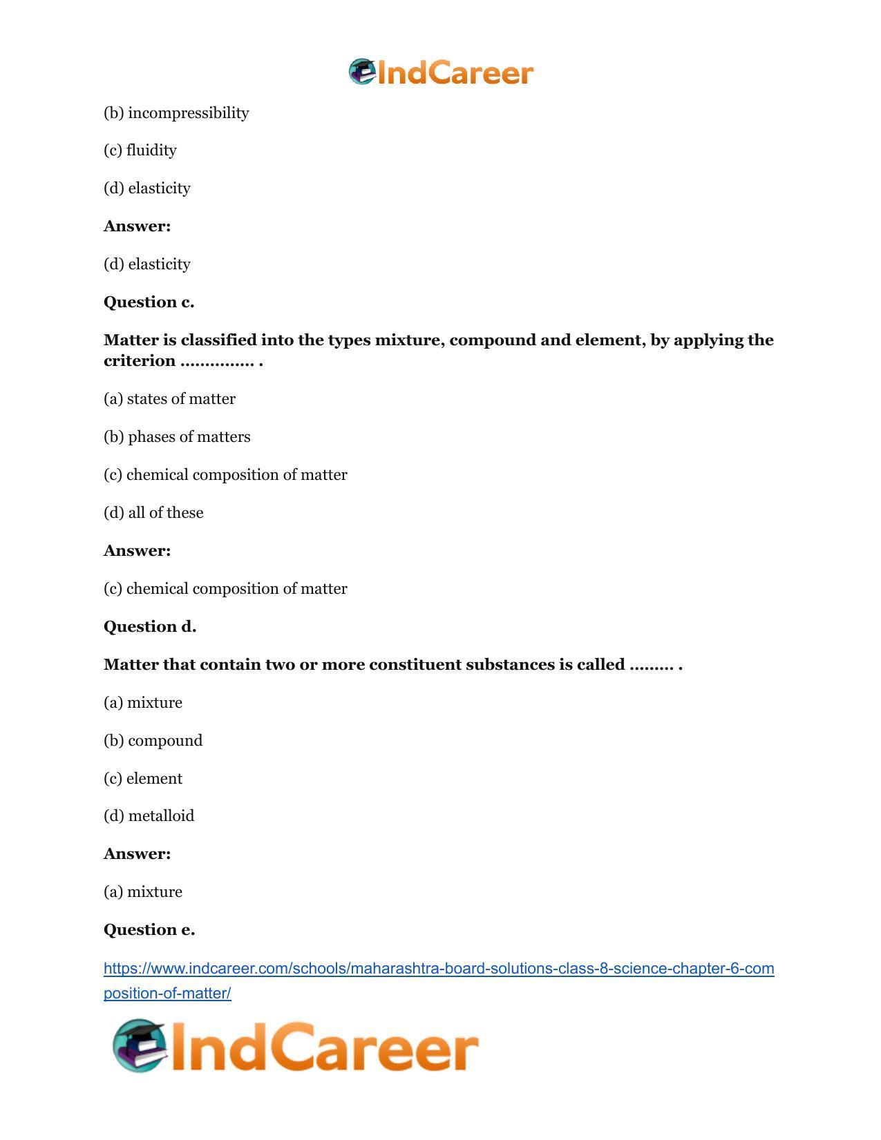 Maharashtra Board Solutions Class 8-Science: Chapter 6- Composition of Matter - Page 3