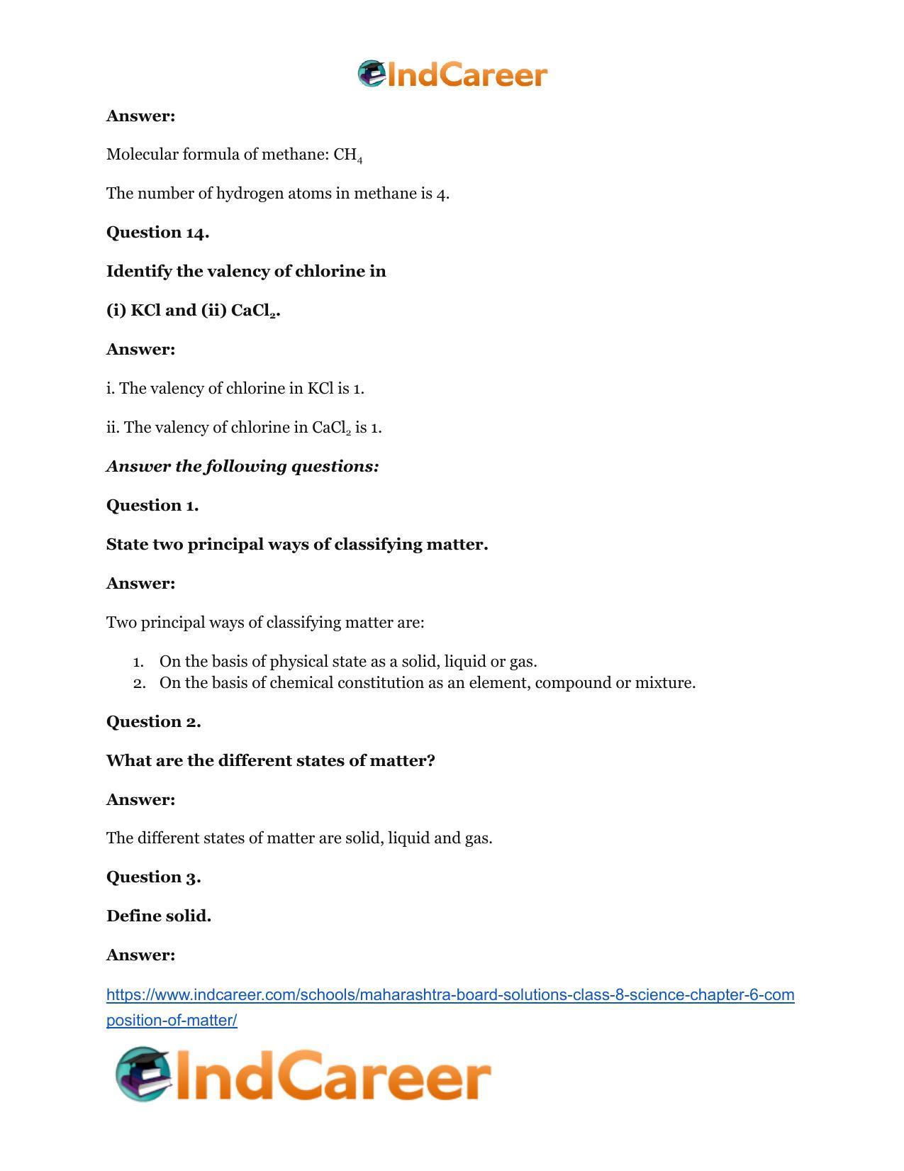 Maharashtra Board Solutions Class 8-Science: Chapter 6- Composition of Matter - Page 26