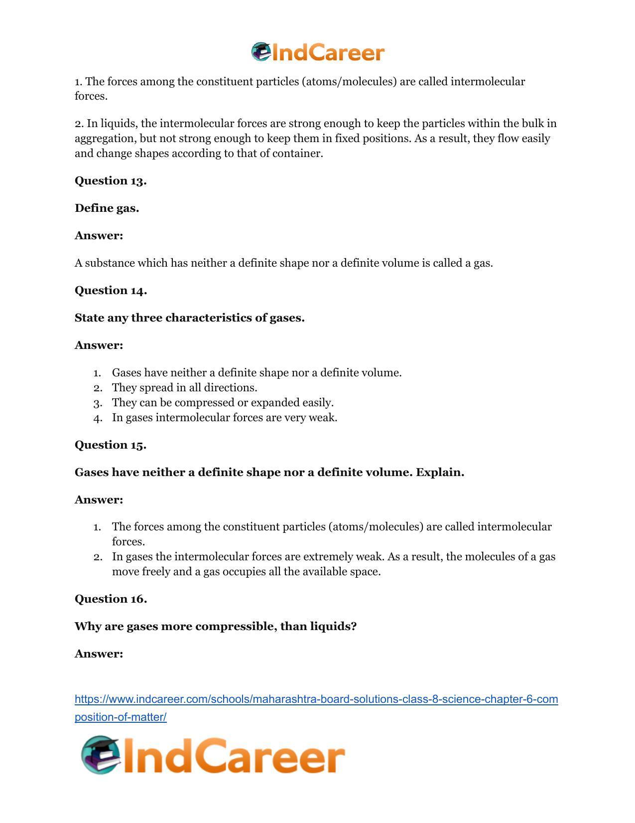 Maharashtra Board Solutions Class 8-Science: Chapter 6- Composition of Matter - Page 29