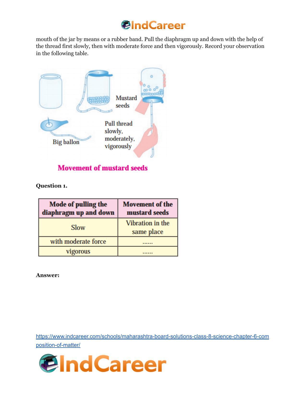 Maharashtra Board Solutions Class 8-Science: Chapter 6- Composition of Matter - Page 45