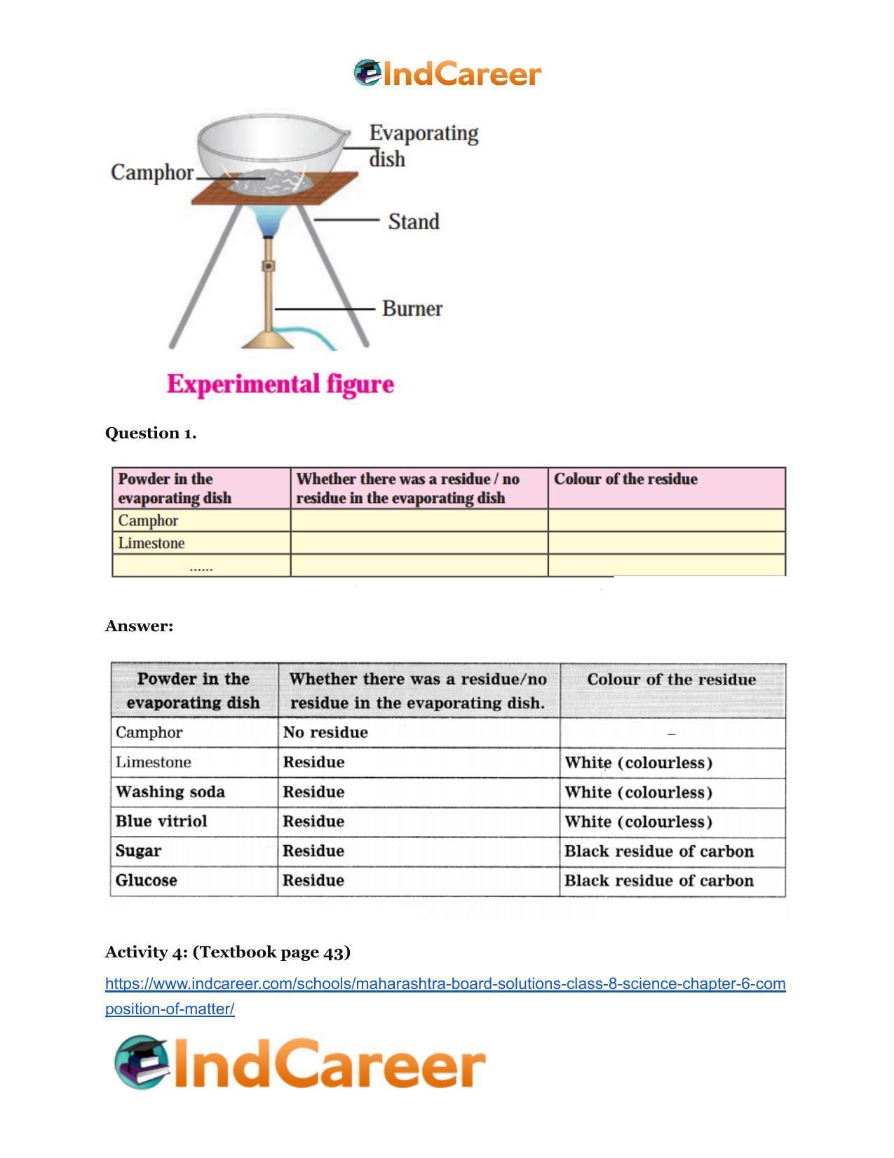 Maharashtra Board Solutions Class 8-Science: Chapter 6- Composition of Matter - Page 48