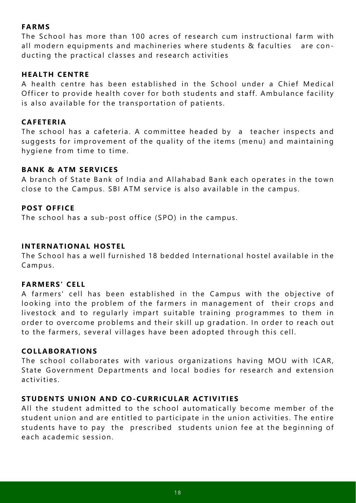 Nagaland University, Kohima SASRD brochure 2021-22 - Page 18