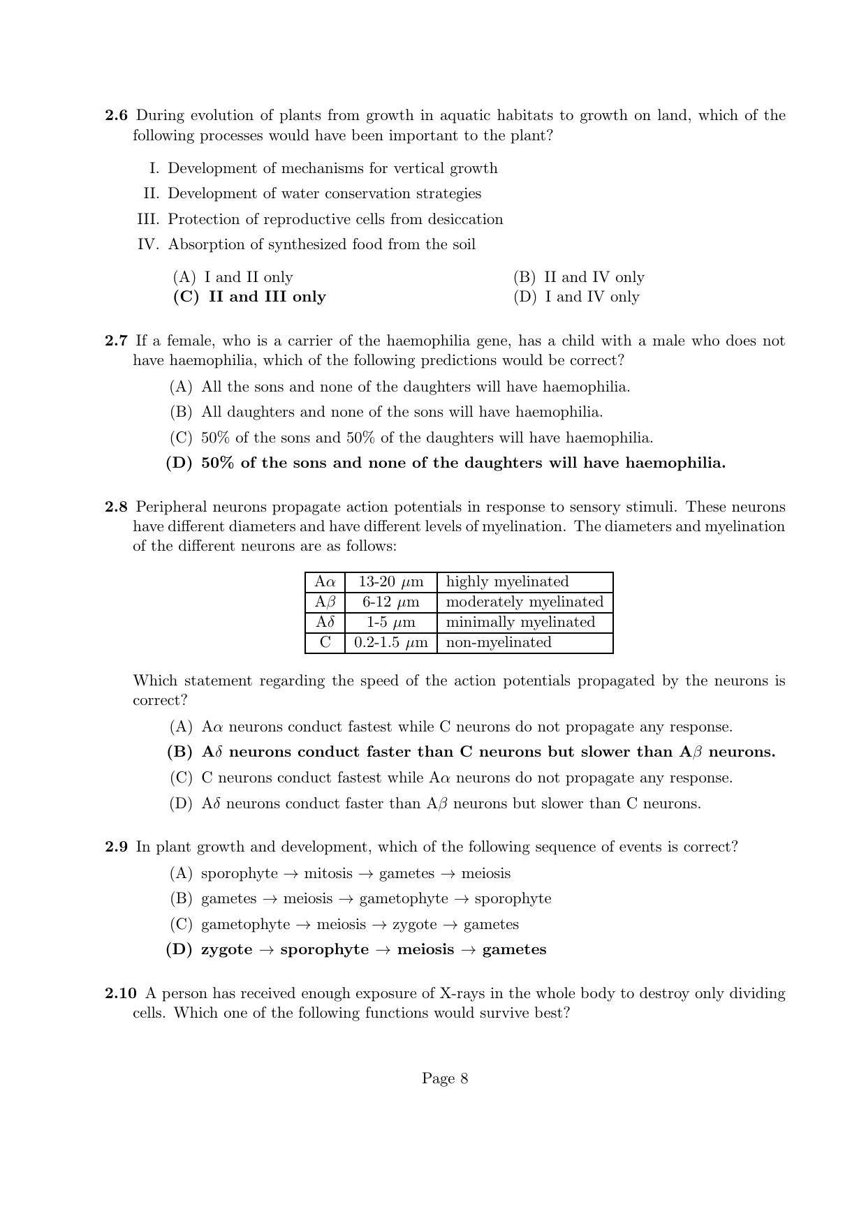 LPU NEST Question Papers 2014 SET A - Page 8